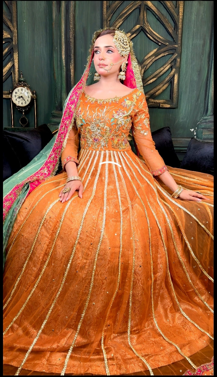 TABYA LATEST MEHNDRI DRESS-TB02