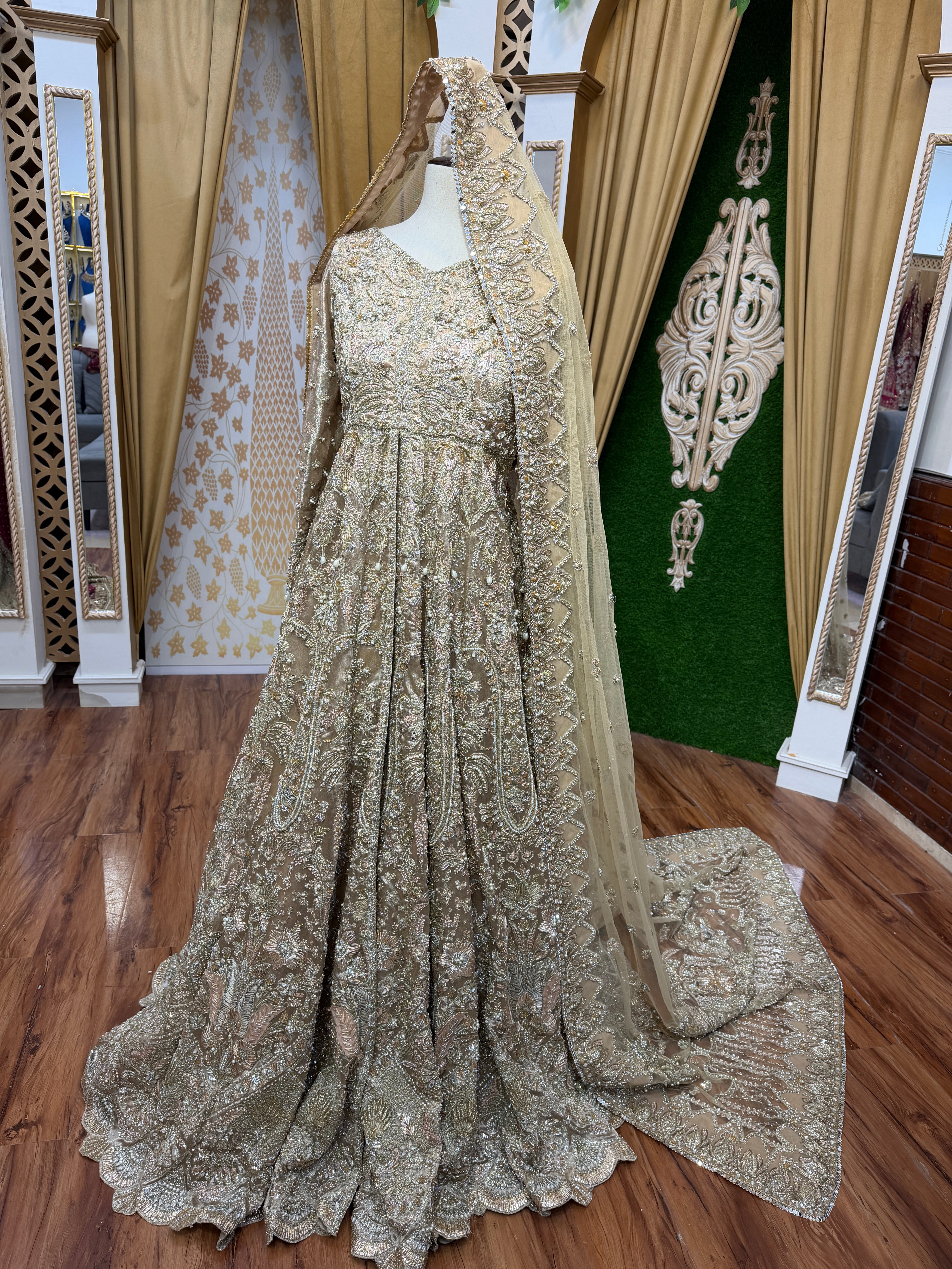 SORAYA GOLDEN TISSUE DRESS- SR06