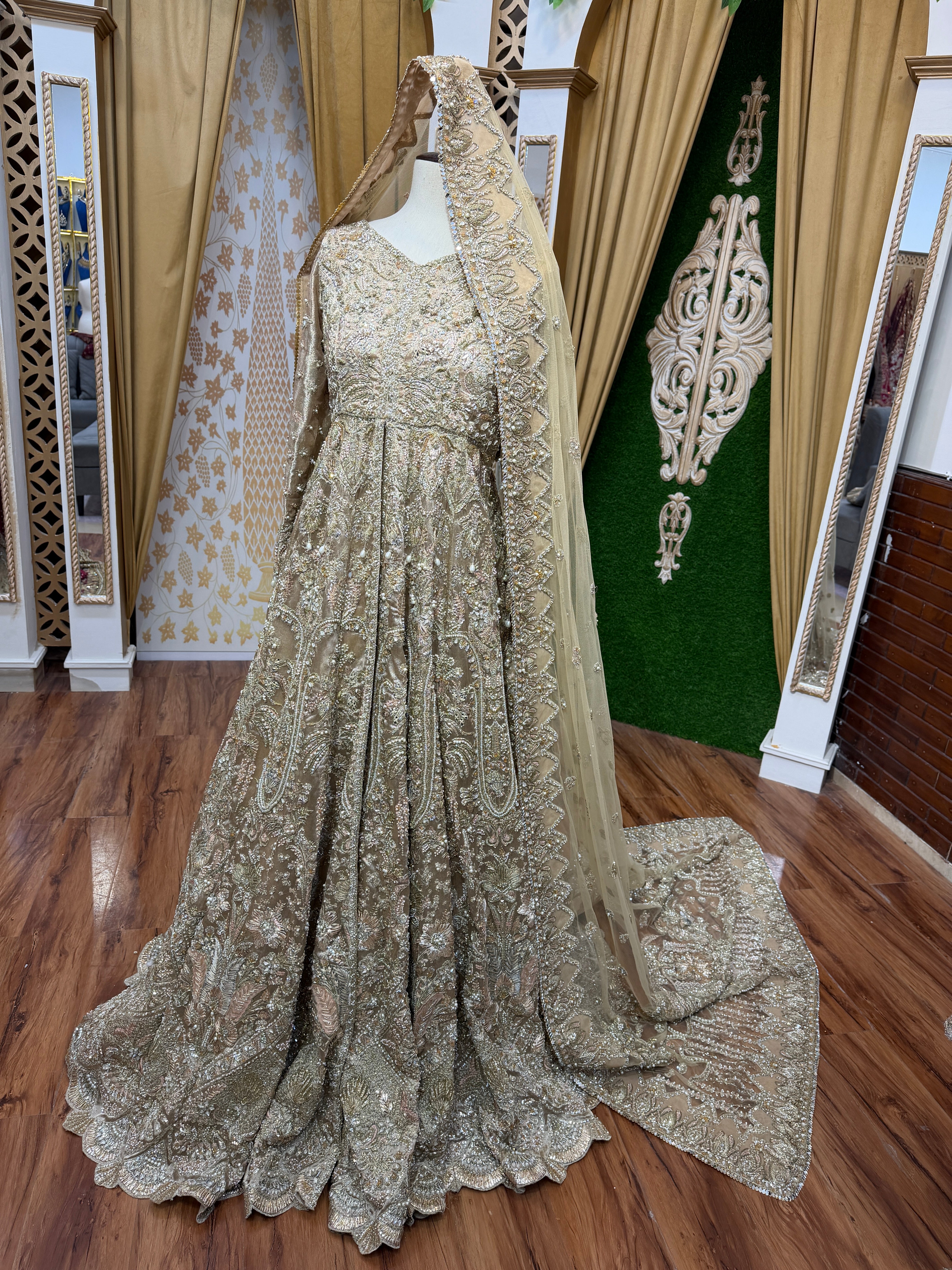 SORAYA GOLDEN TISSUE DRESS- SR06