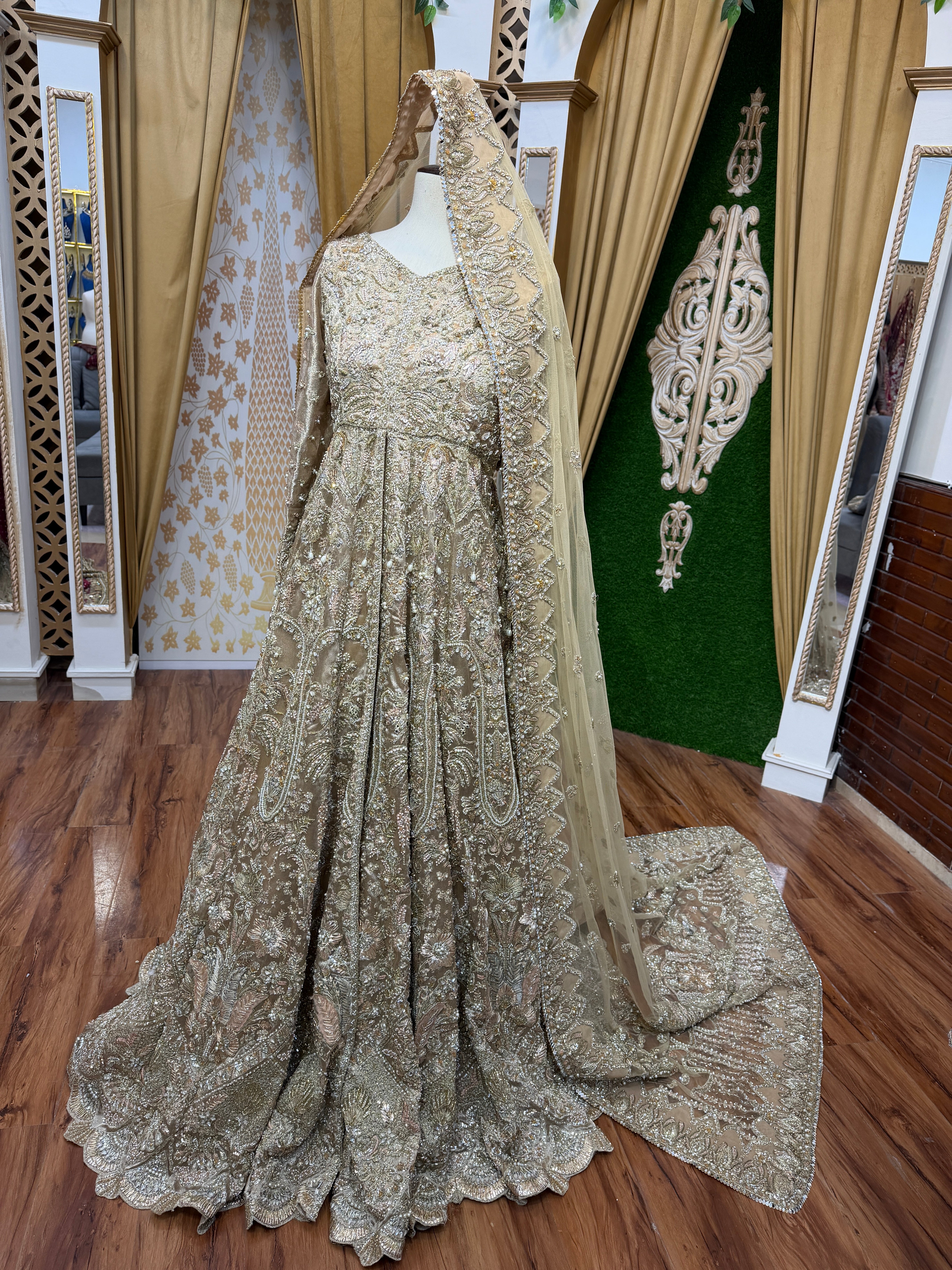 SORAYA GOLDEN TISSUE DRESS- SR06