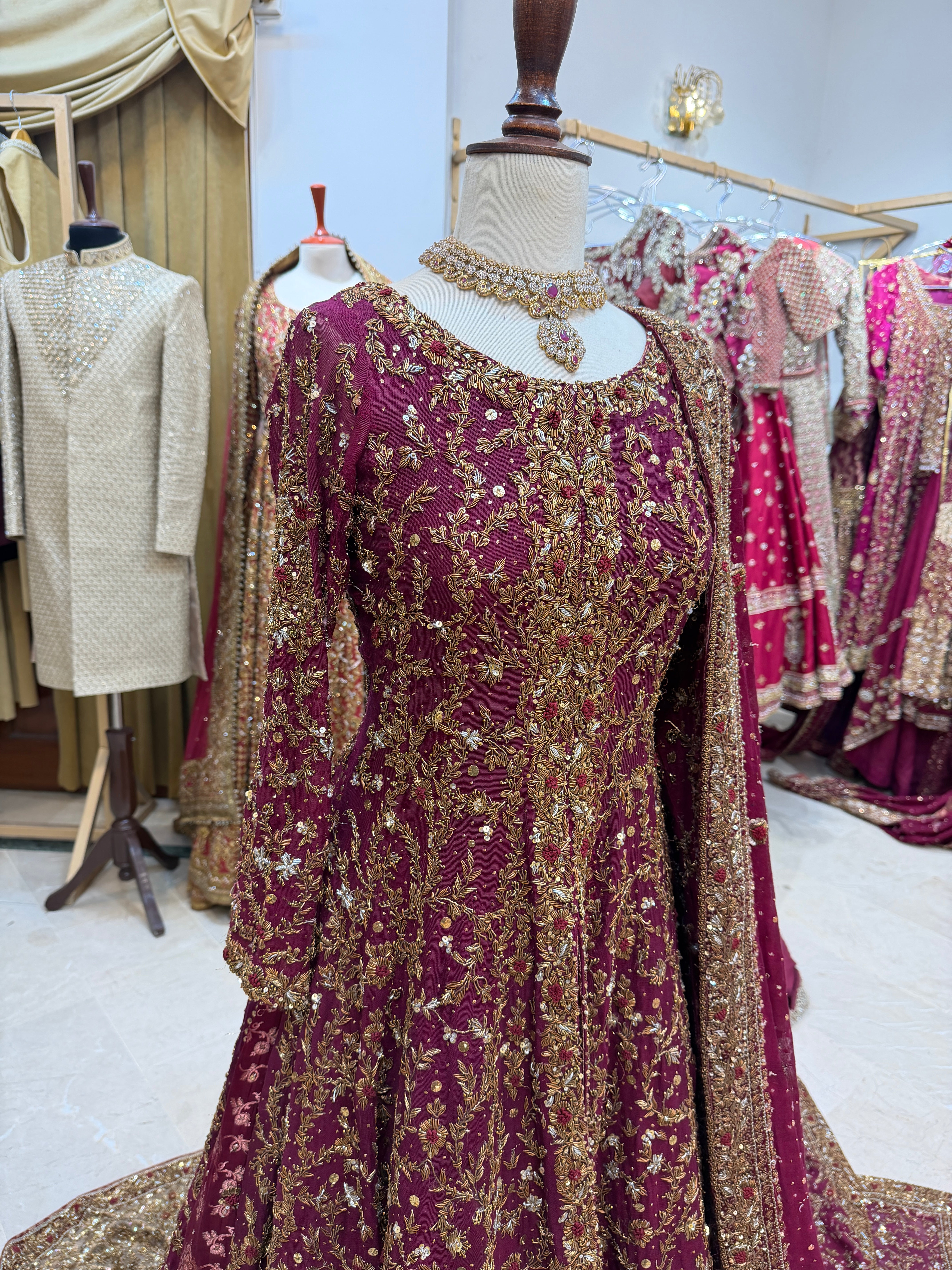 Zeeshan Danish Baraat Front Slit- ZD Jannat Mirza-ZD06