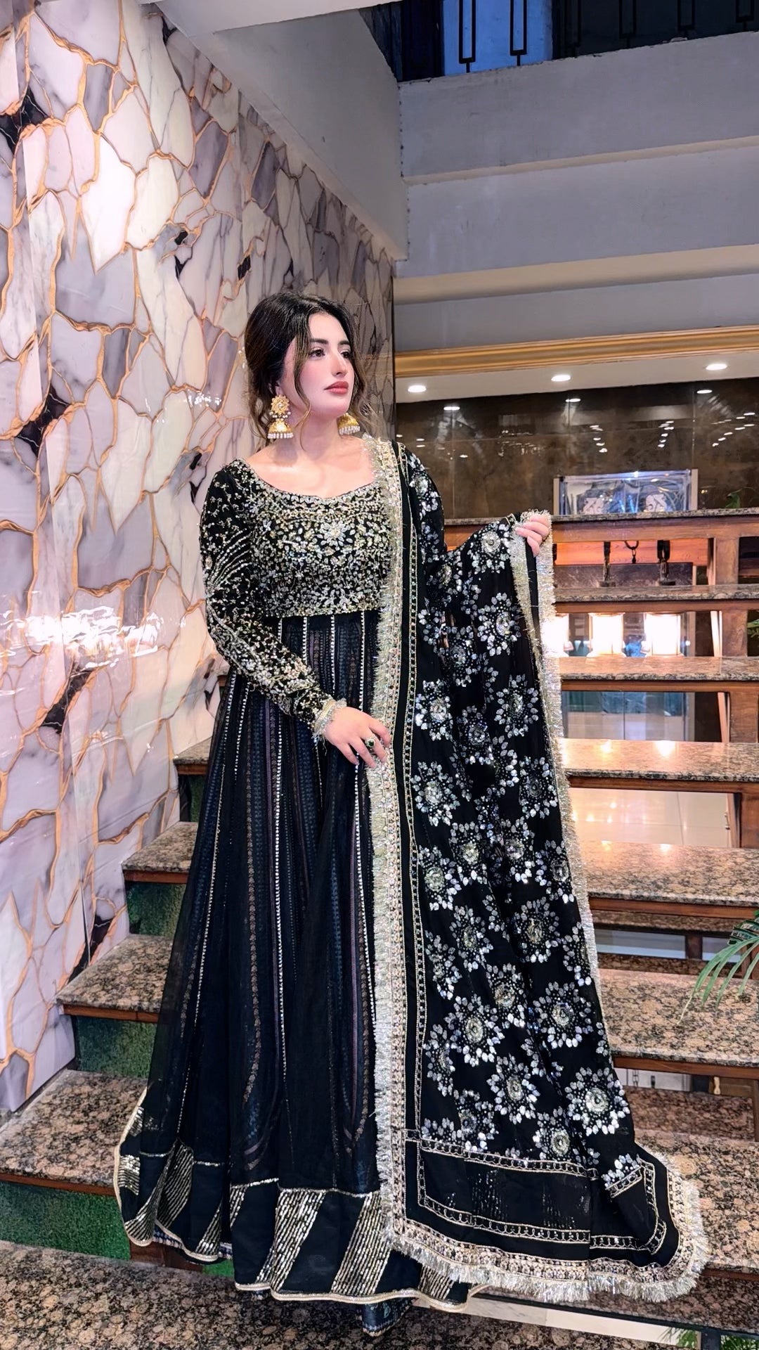 SAAD BIN SHAHZAD BLACK FORMAL