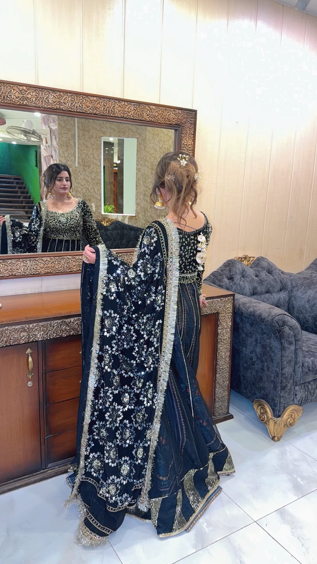 SAAD BIN SHAHZAD BLACK FORMAL