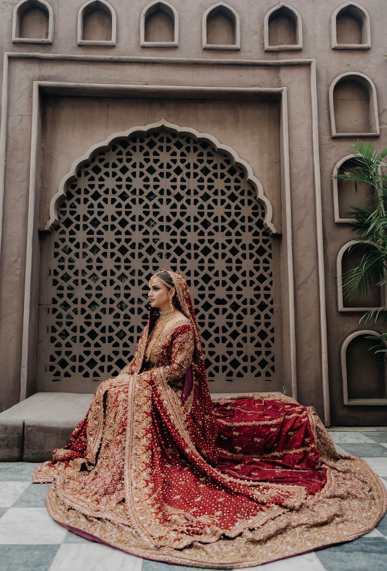 FTA Frock Scarlet Kalidar Bridal-FTA03