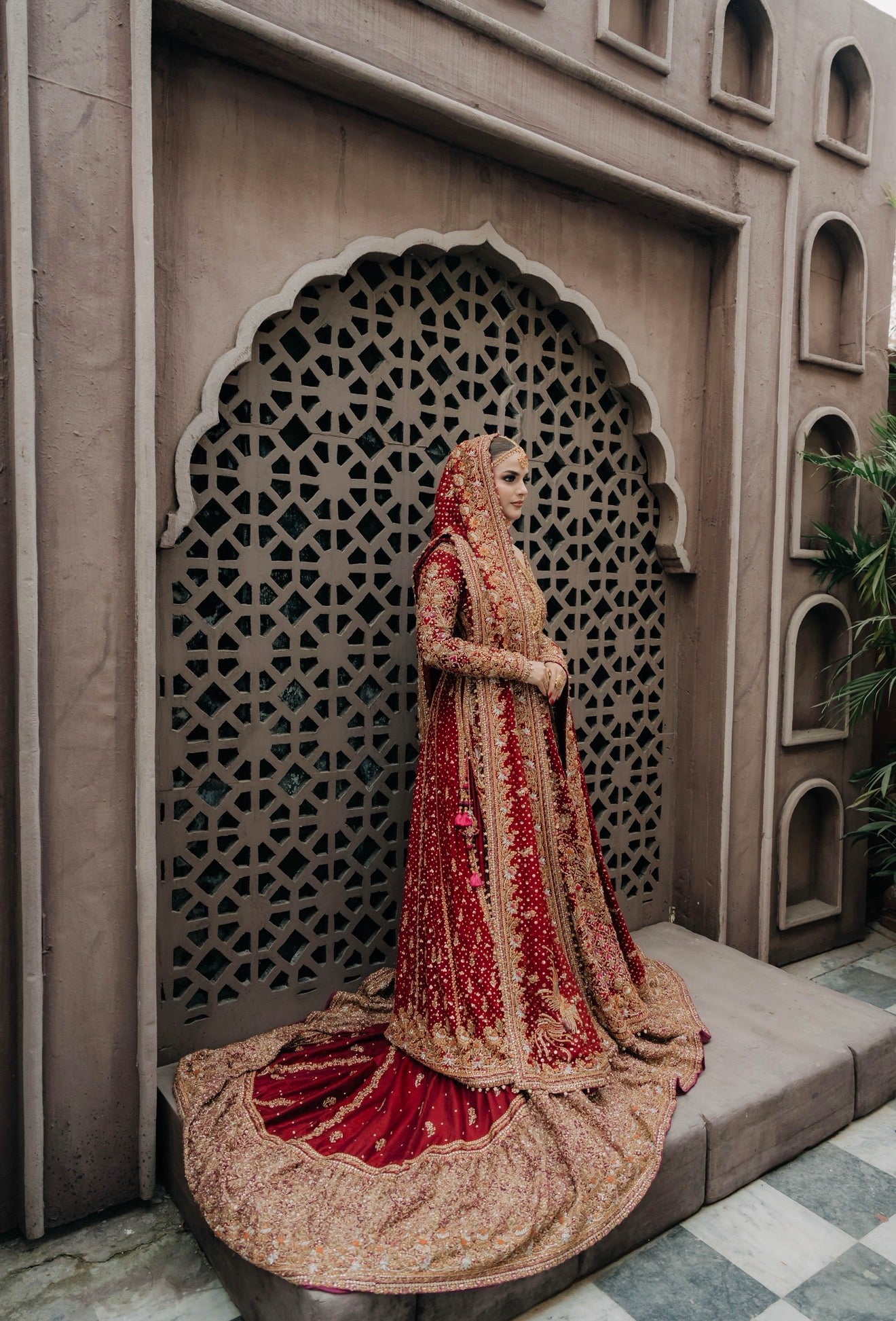 FTA Frock Scarlet Kalidar Bridal-FTA03