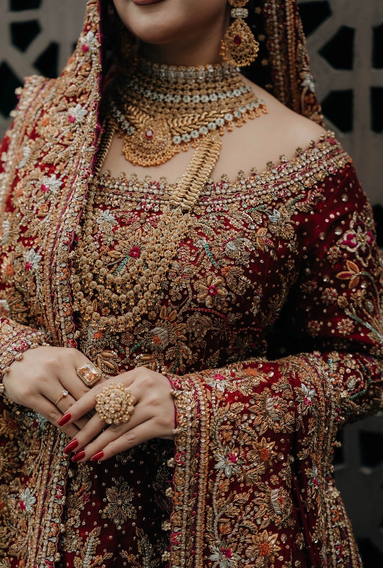 FTA Frock Scarlet Kalidar Bridal-FTA03