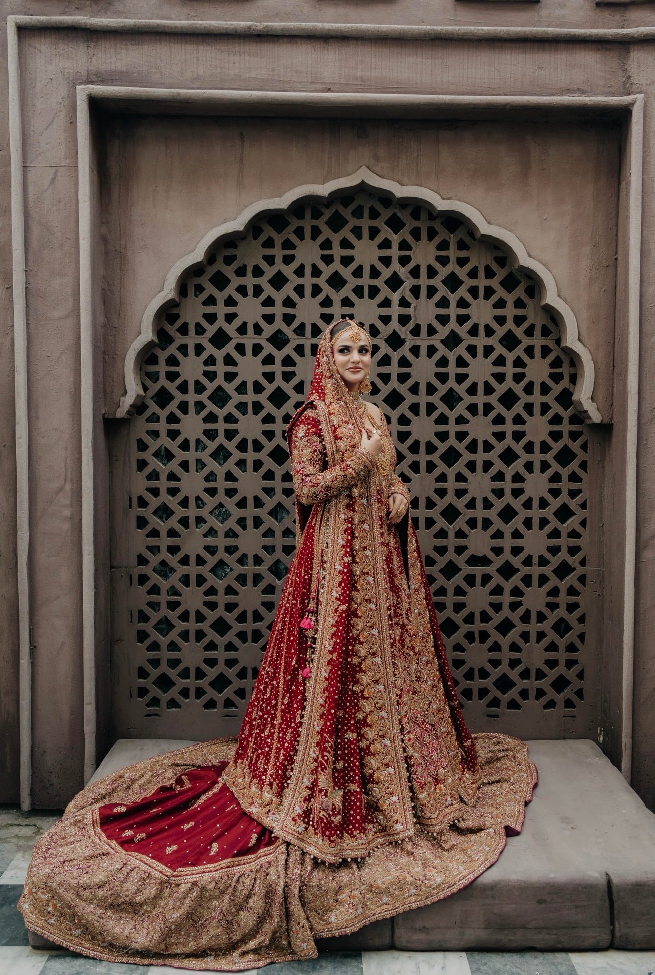 FTA Frock Scarlet Kalidar Bridal-FTA03