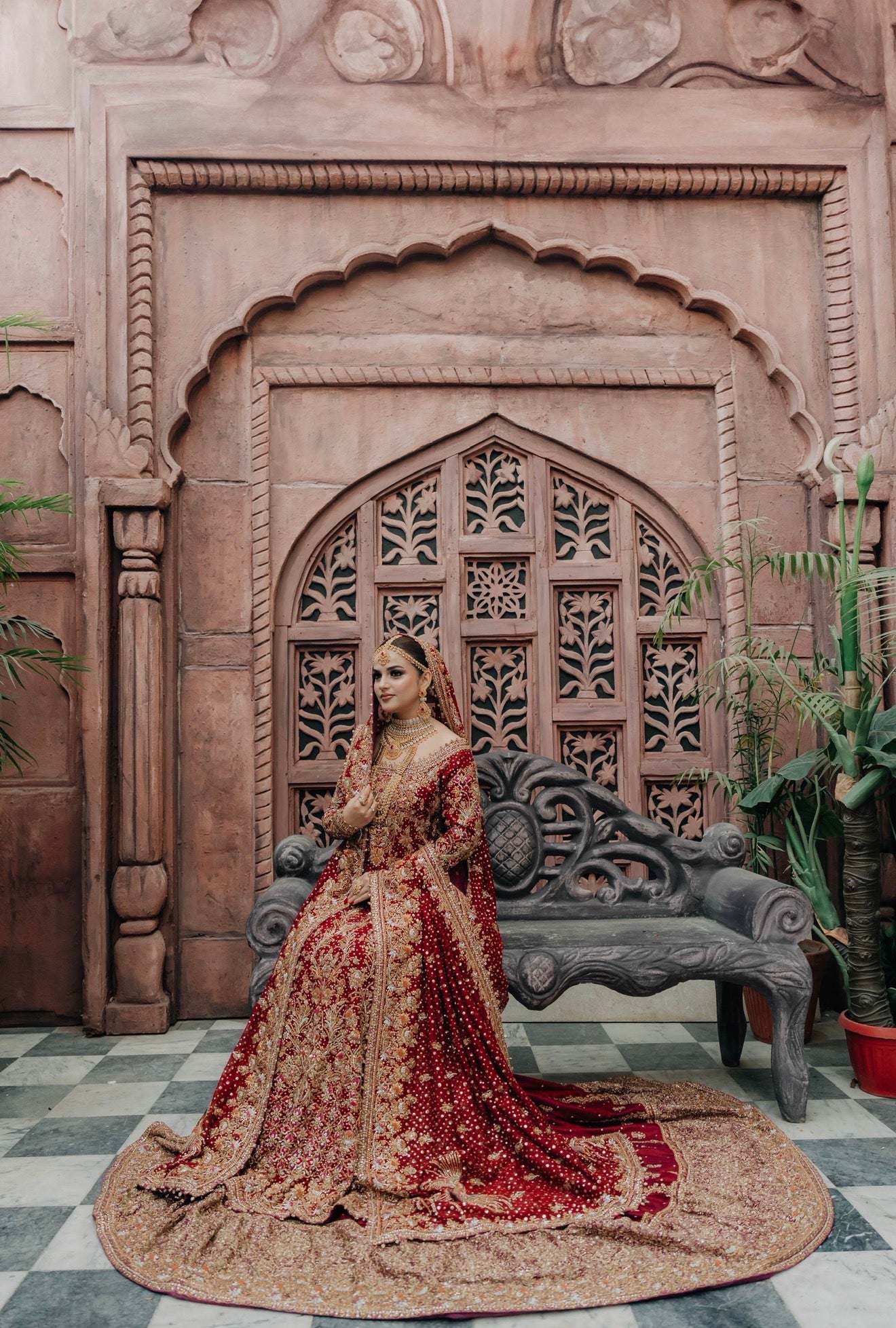 FTA Frock Scarlet Kalidar Bridal-FTA03