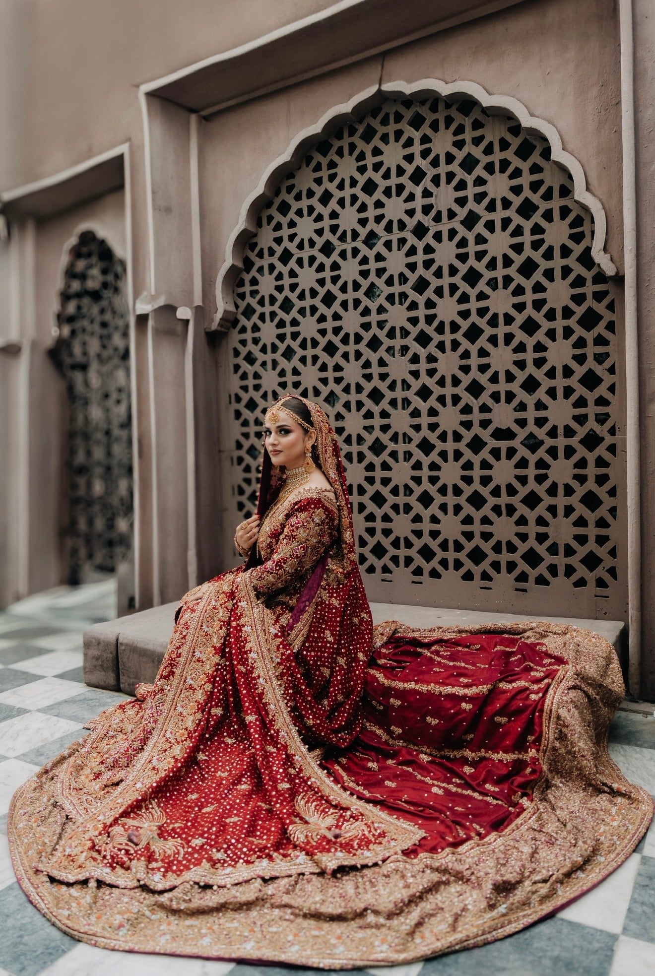 FTA Frock Scarlet Kalidar Bridal-FTA03