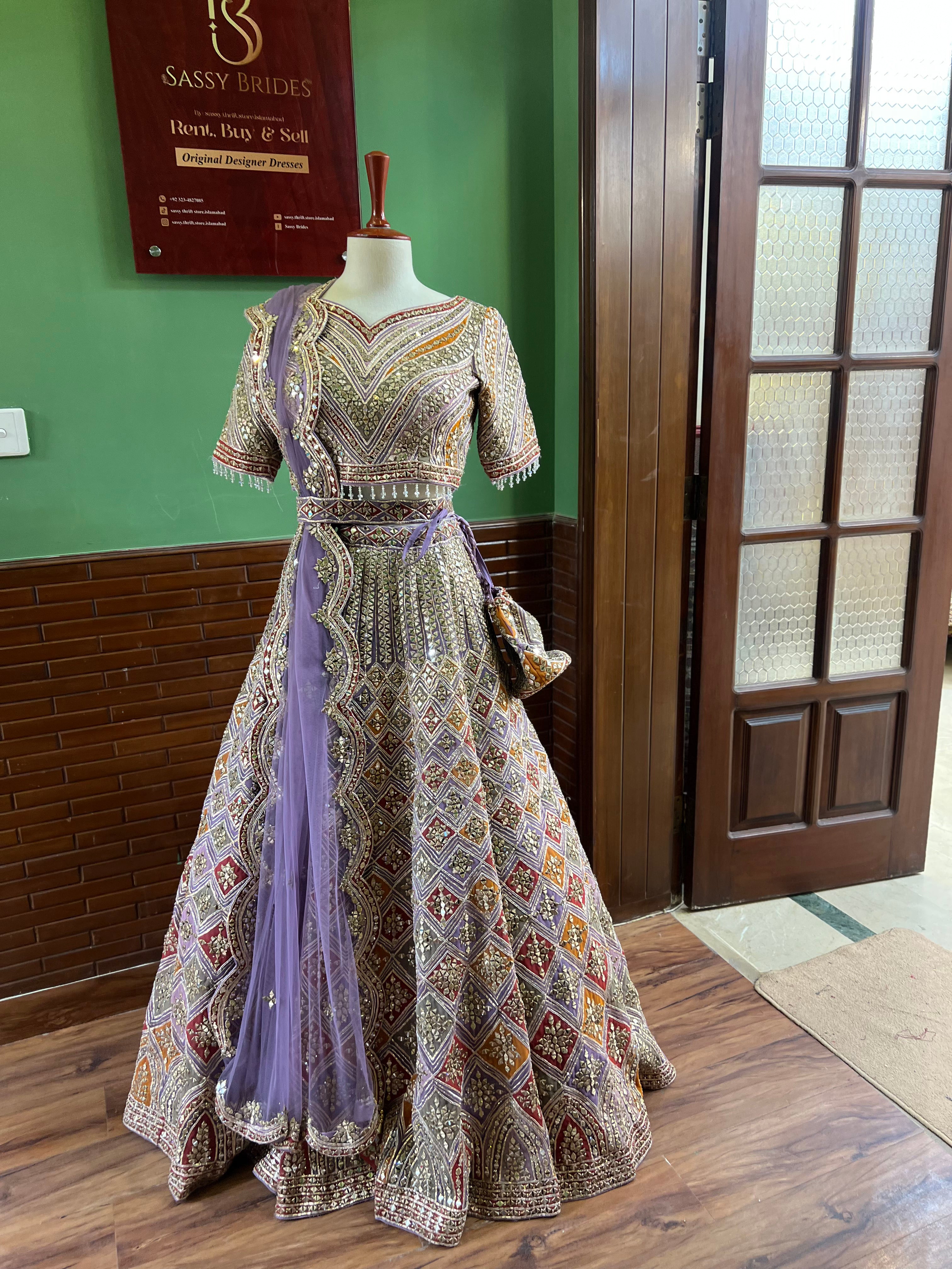 MINAHIL AND ZOUHA LILAC DRESS