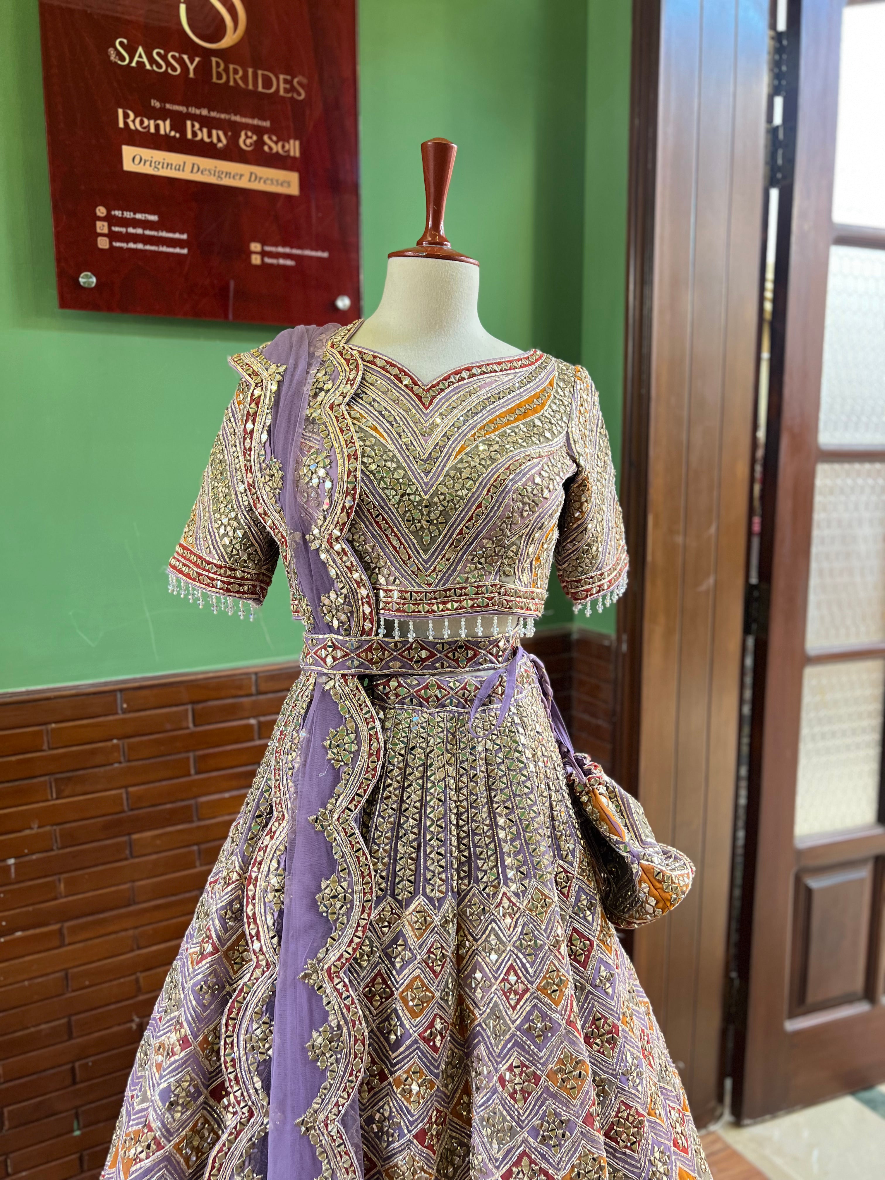 MINAHIL AND ZOUHA LILAC DRESS