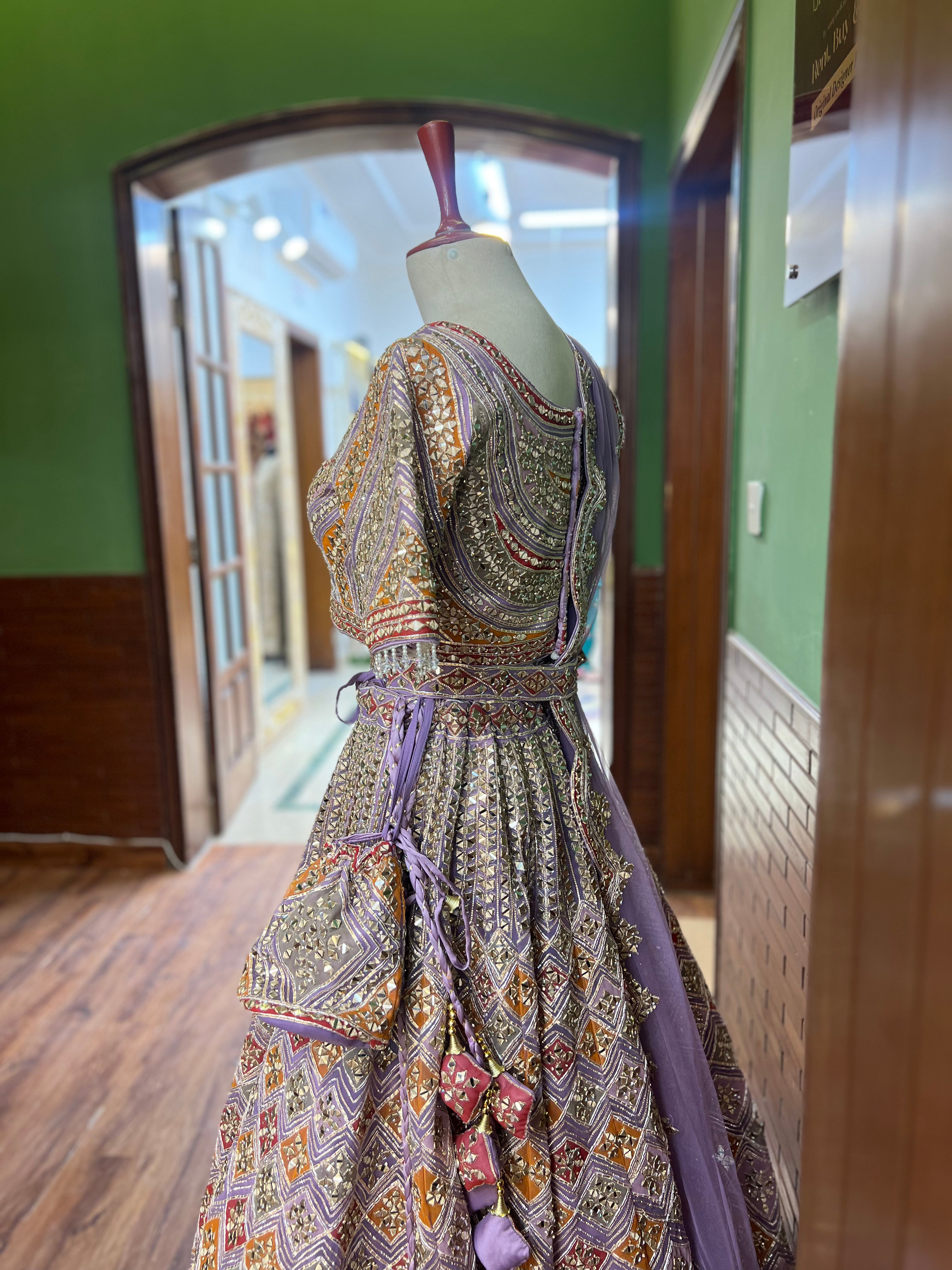 MINAHIL AND ZOUHA LILAC DRESS