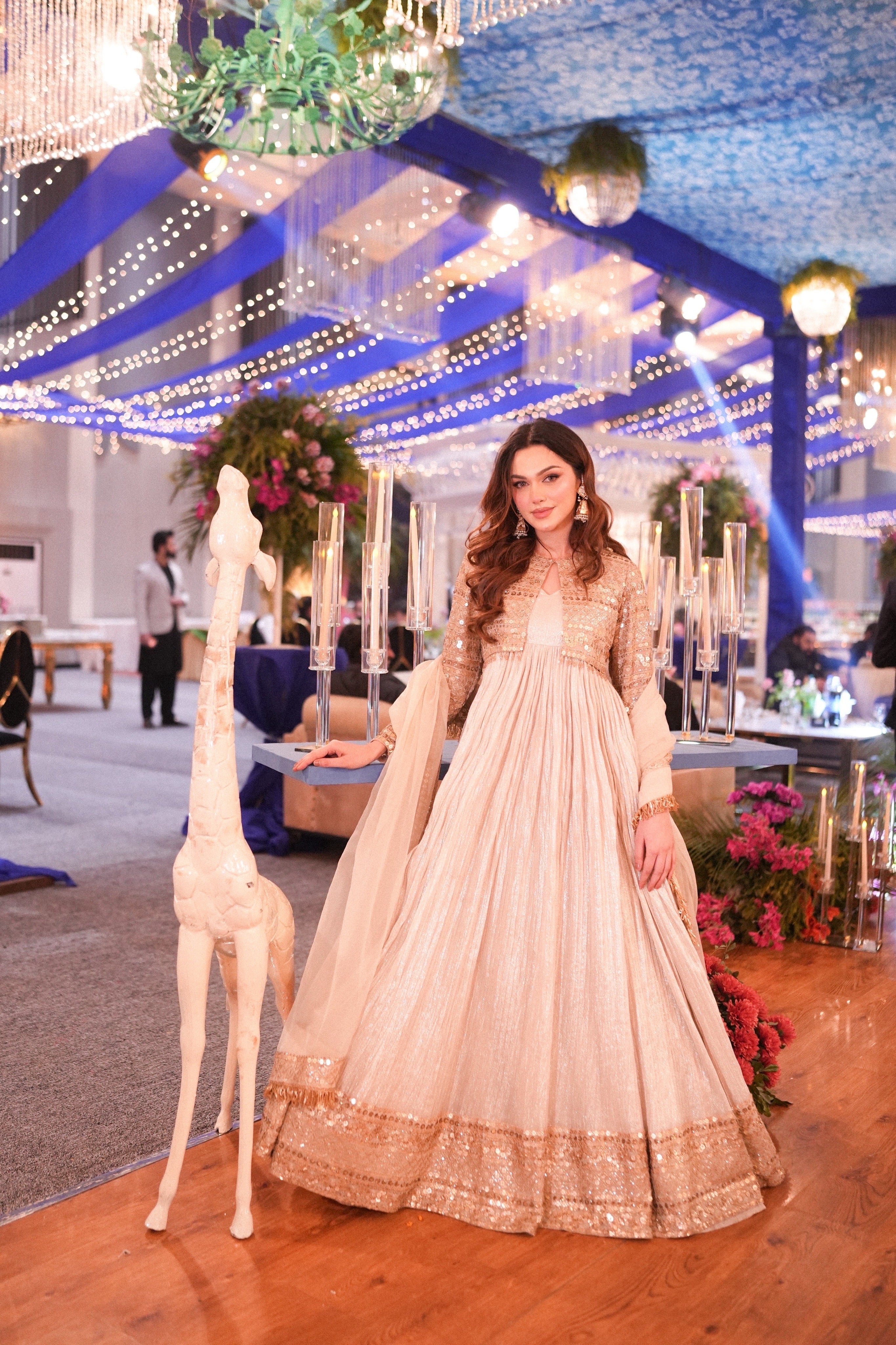 ANZALNAS GOLDEN JACKET FROCK FOR SALE