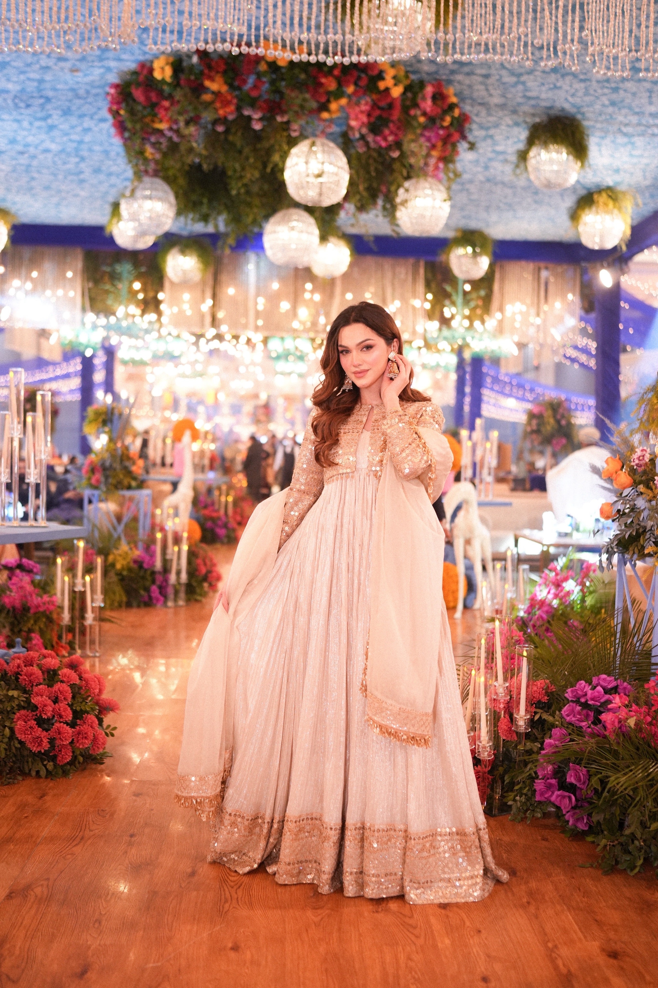 ANZALNAS GOLDEN JACKET FROCK FOR SALE