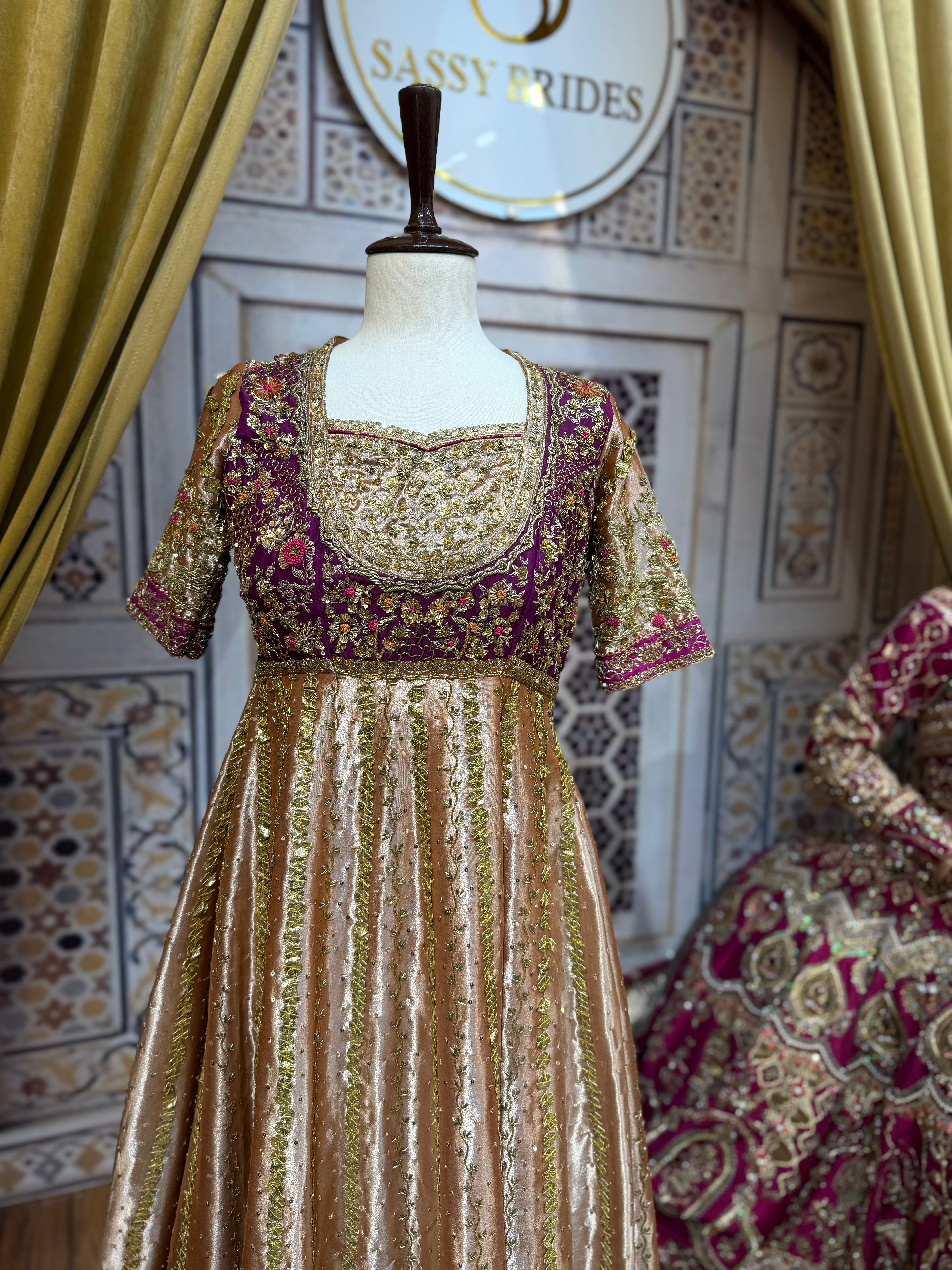 BISMA AMIR TISSUE FROCK-BA05
