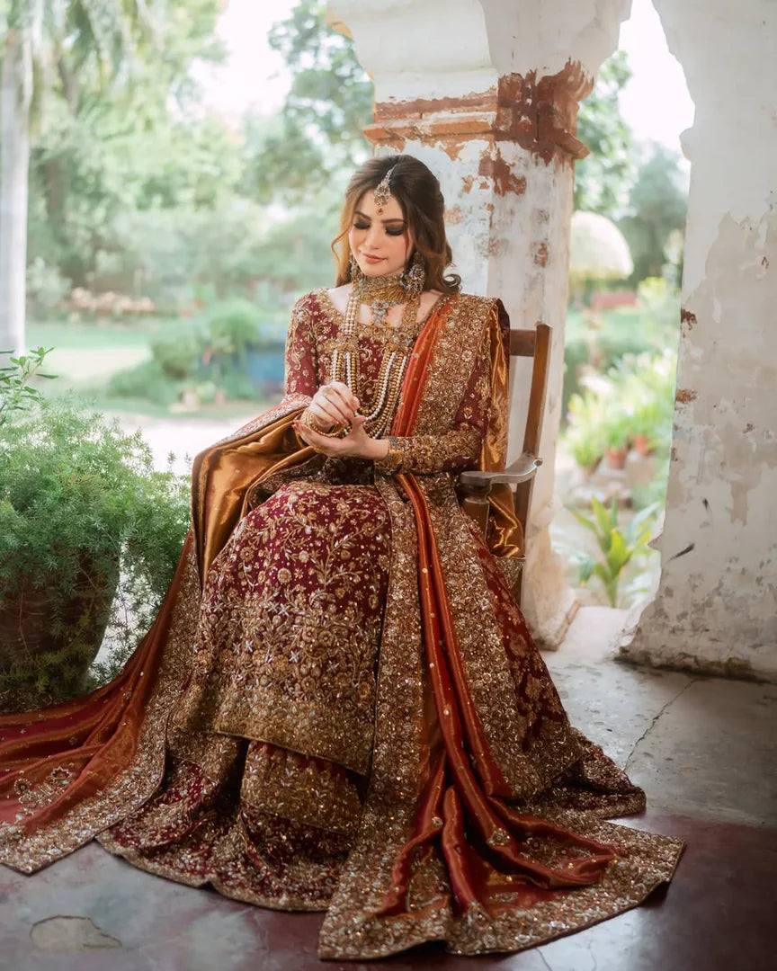 Zeeshan Danish Red Classic Farshi-ZD09