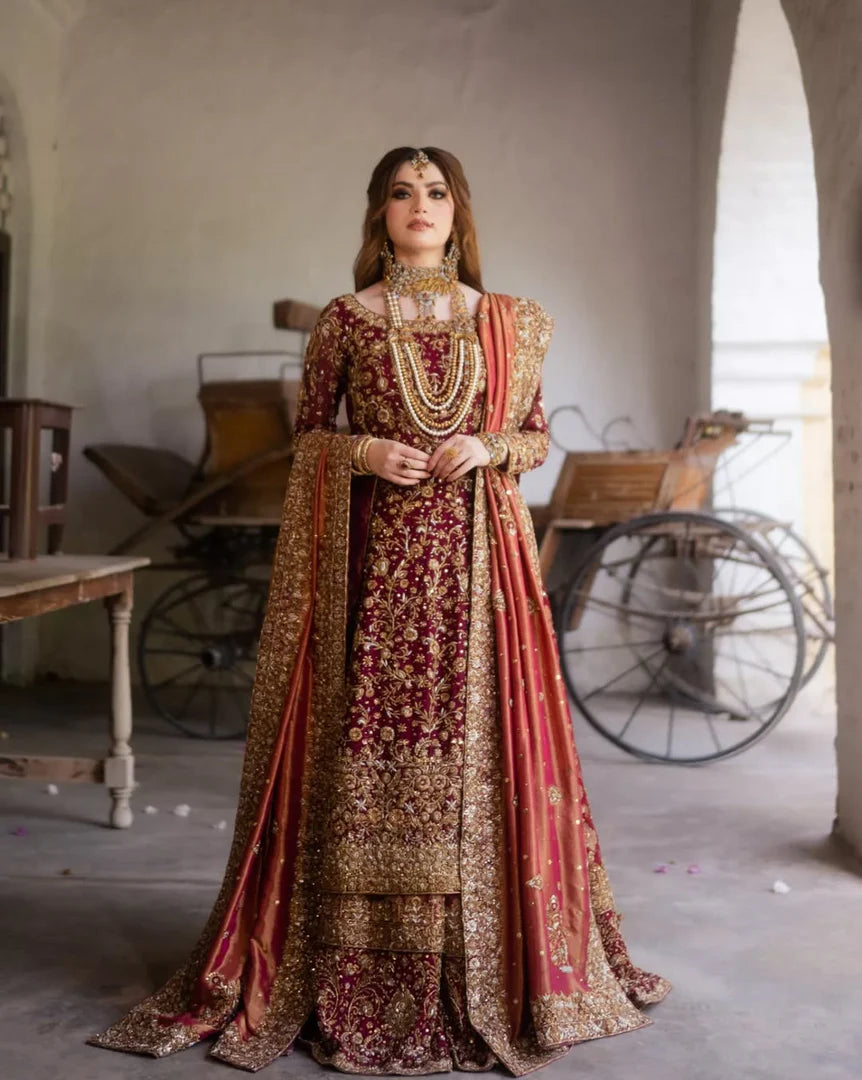 Zeeshan Danish Red Classic Farshi-ZD09