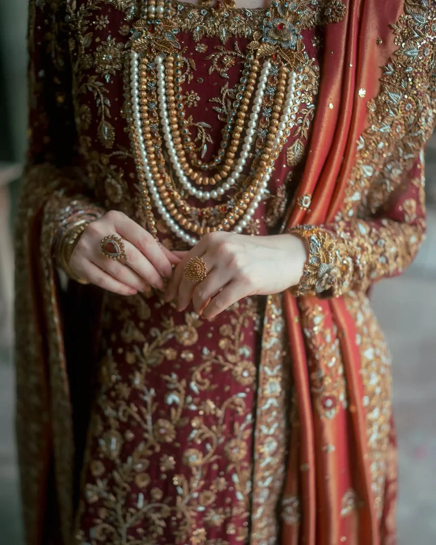 Zeeshan Danish Red Classic Farshi-ZD09