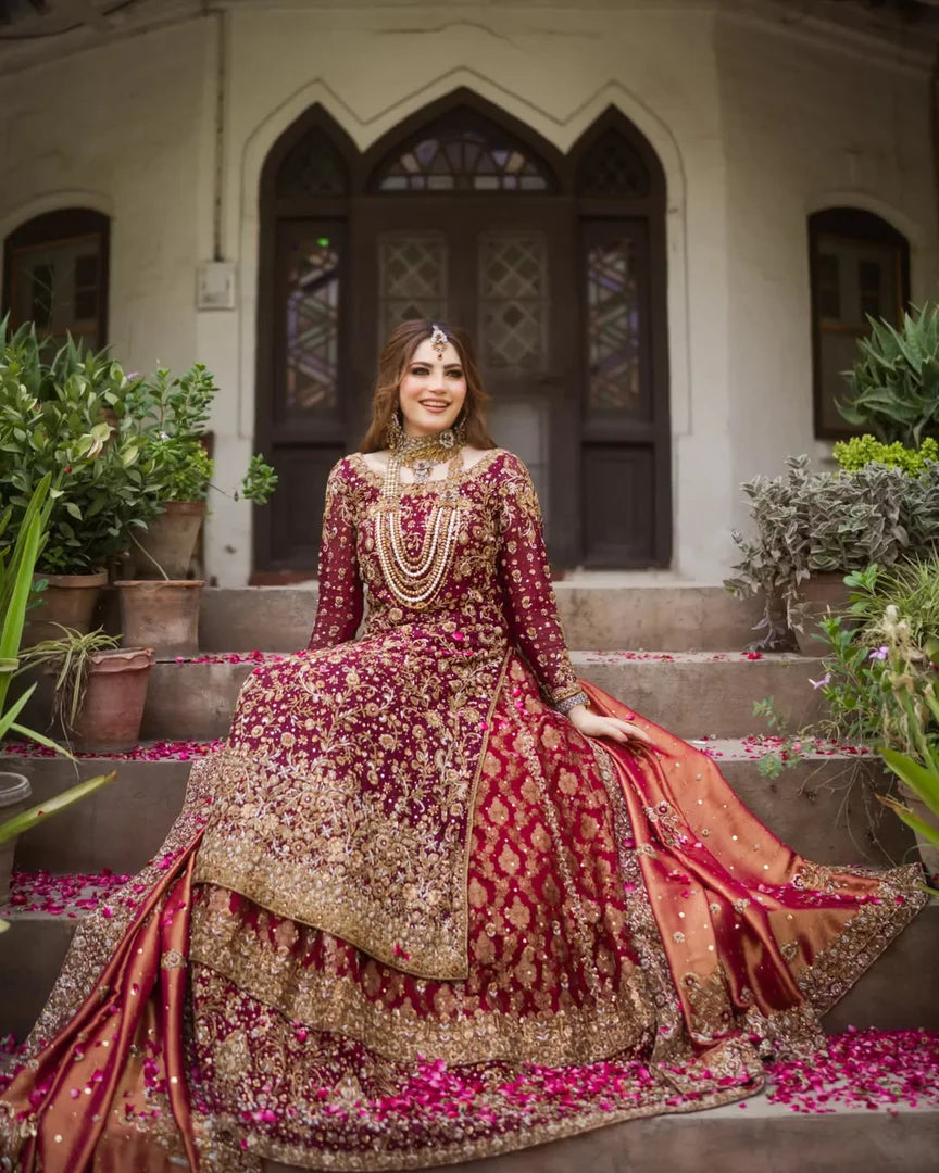 Zeeshan Danish Red Classic Farshi-ZD09