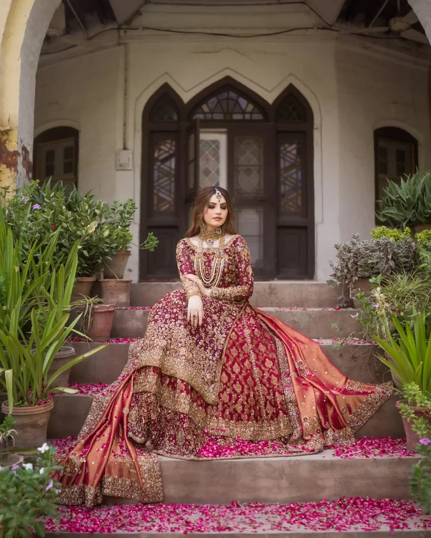 Zeeshan Danish Red Classic Farshi-ZD09