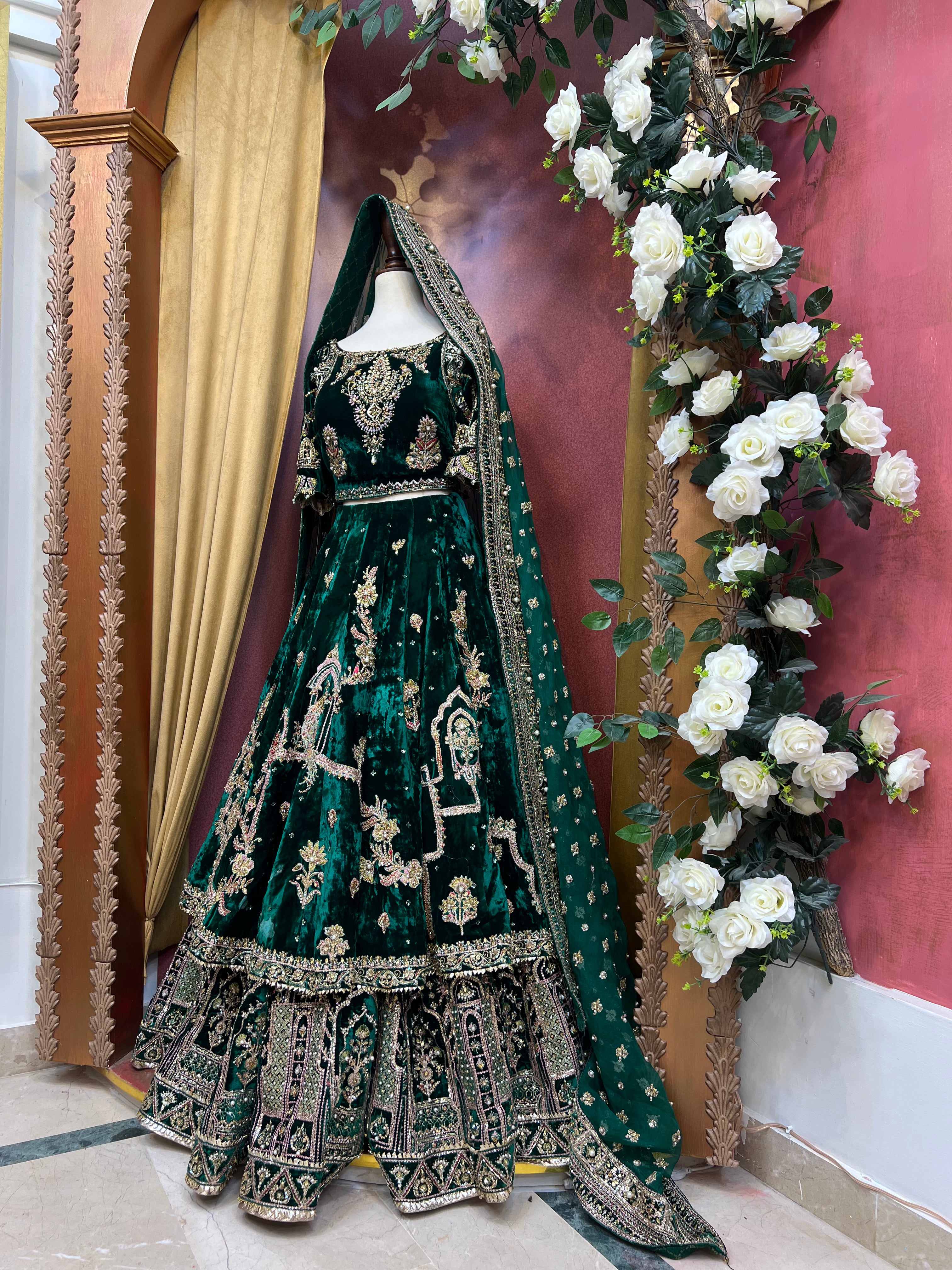 MNR Green Zamair Velvet-MNR34