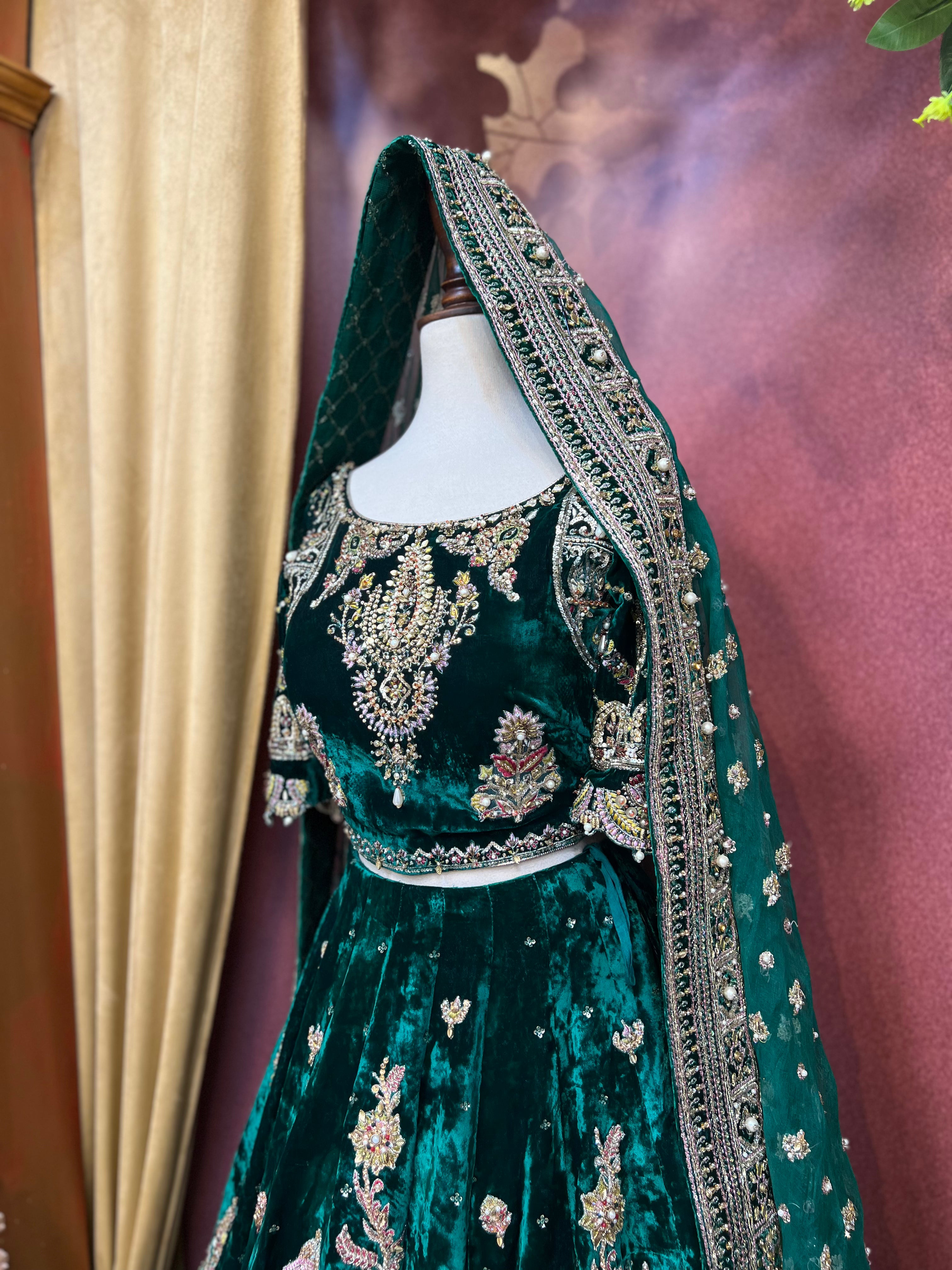 MNR Green Zamair Velvet-MNR34