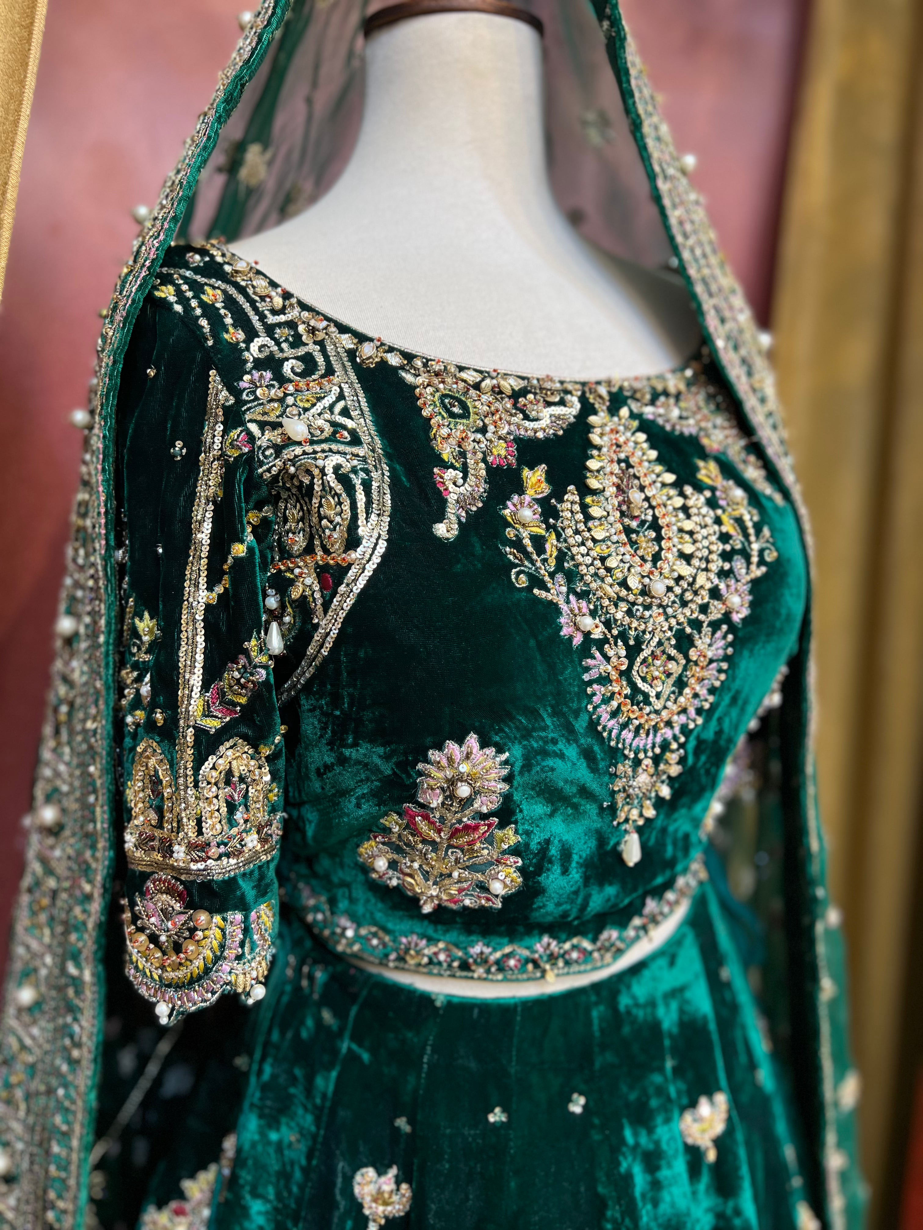 MNR Green Zamair Velvet-MNR34