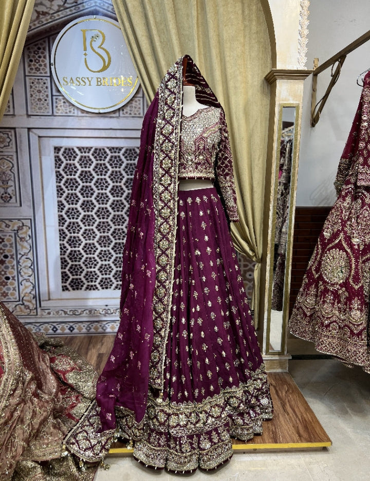 MNR MAGENTA HEAVY MIRROR CHOLI-MNR42