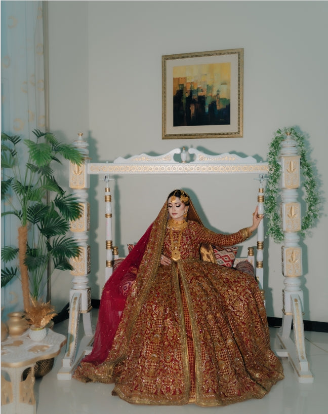 Fahad Hussayn Red Front Open-FH01