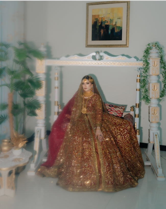 Fahad Hussayn Red Front Open-FH01