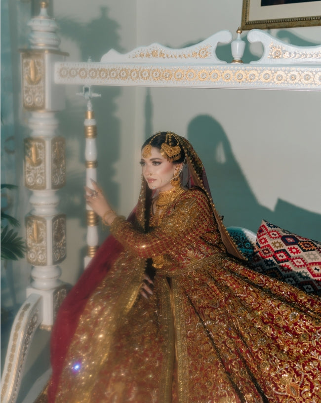 Fahad Hussayn Red Front Open-FH01