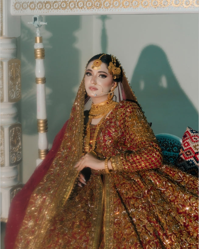 Fahad Hussayn Red Front Open-FH01