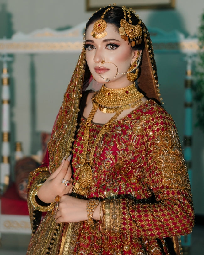 Fahad Hussayn Red Front Open-FH01