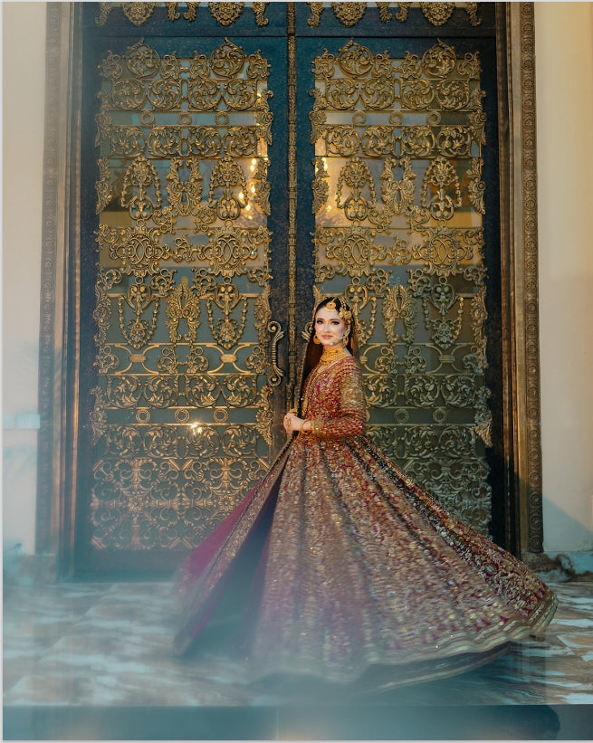 Fahad Hussayn Red Front Open-FH01