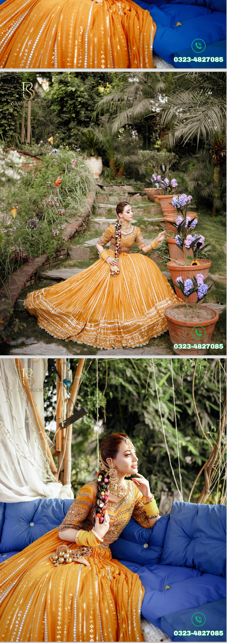 Asian Brides by Haroon- Yellow Lehenga Choli- AB01