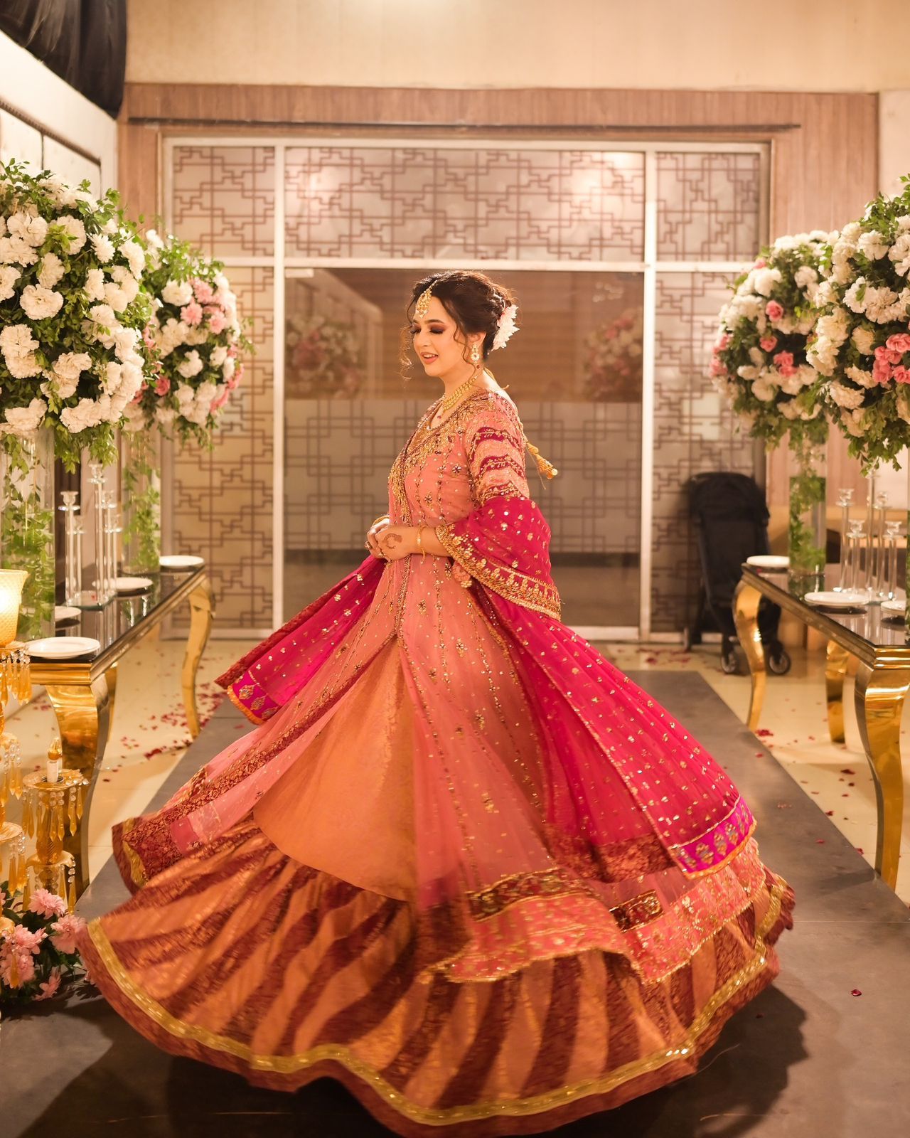 Haris Shakeel Baby Pink Angrakha-HS17