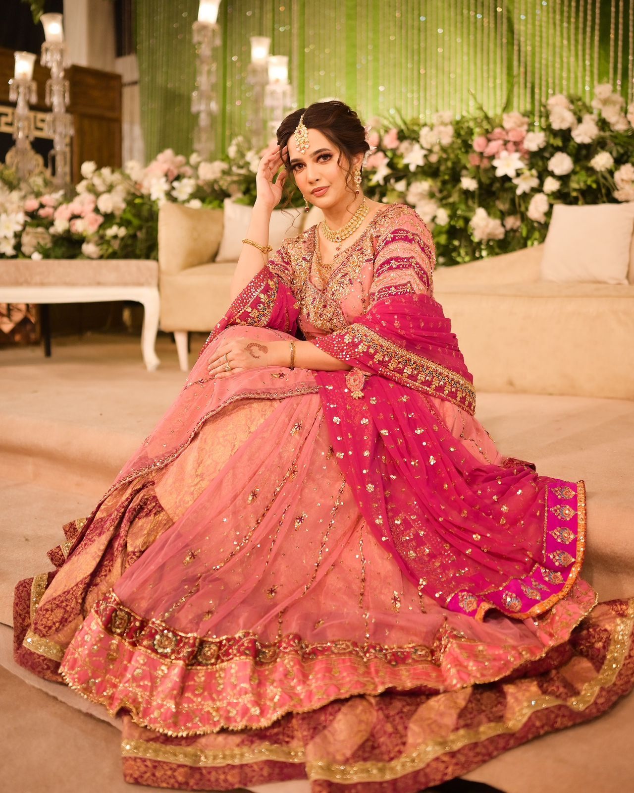 Haris Shakeel Baby Pink Angrakha-HS17