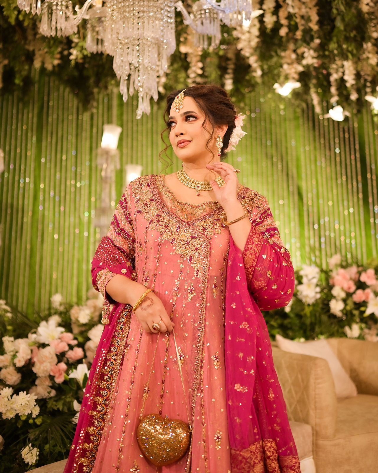 Haris Shakeel Baby Pink Angrakha-HS17