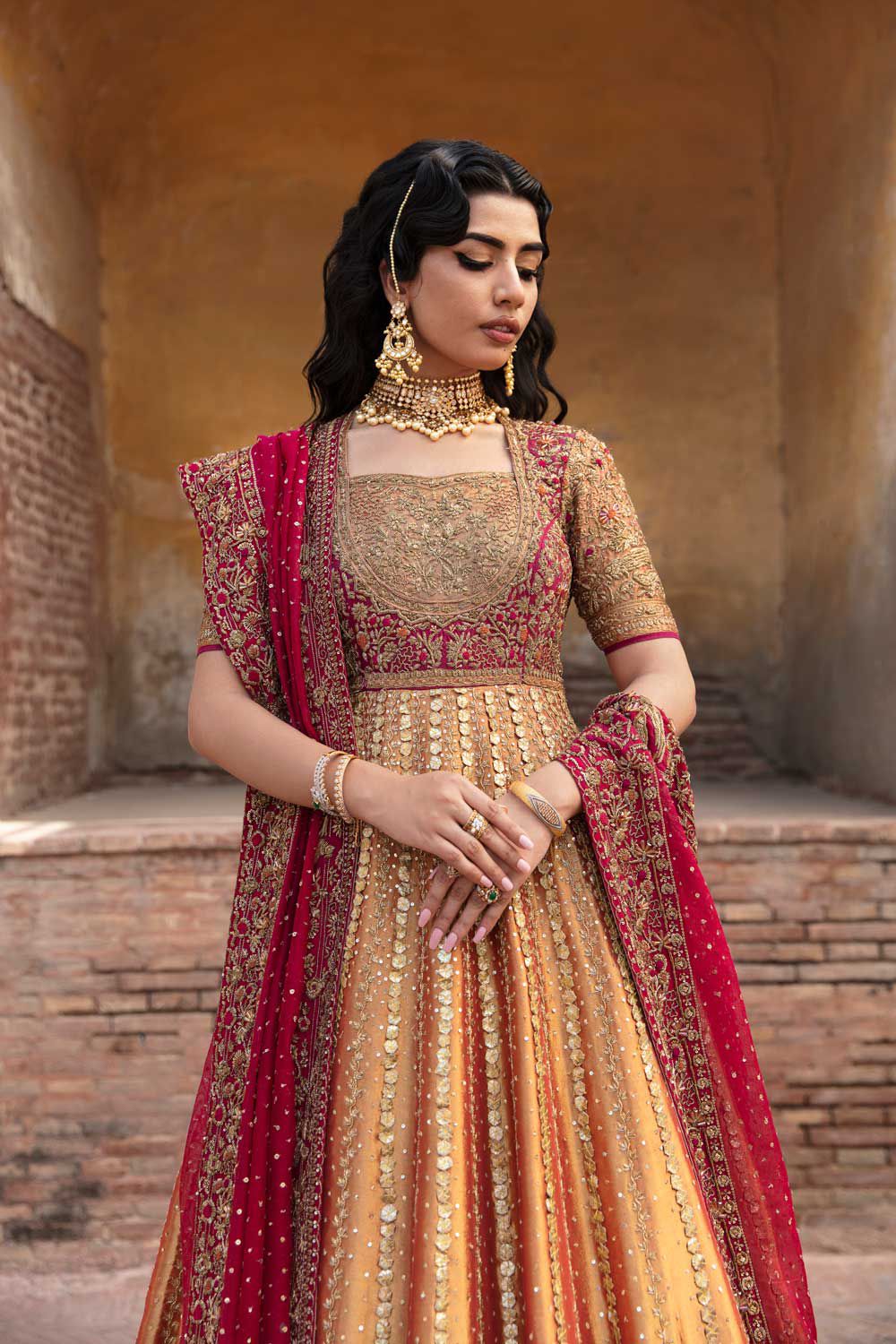 BISMA AMIR TISSUE FROCK-BA05