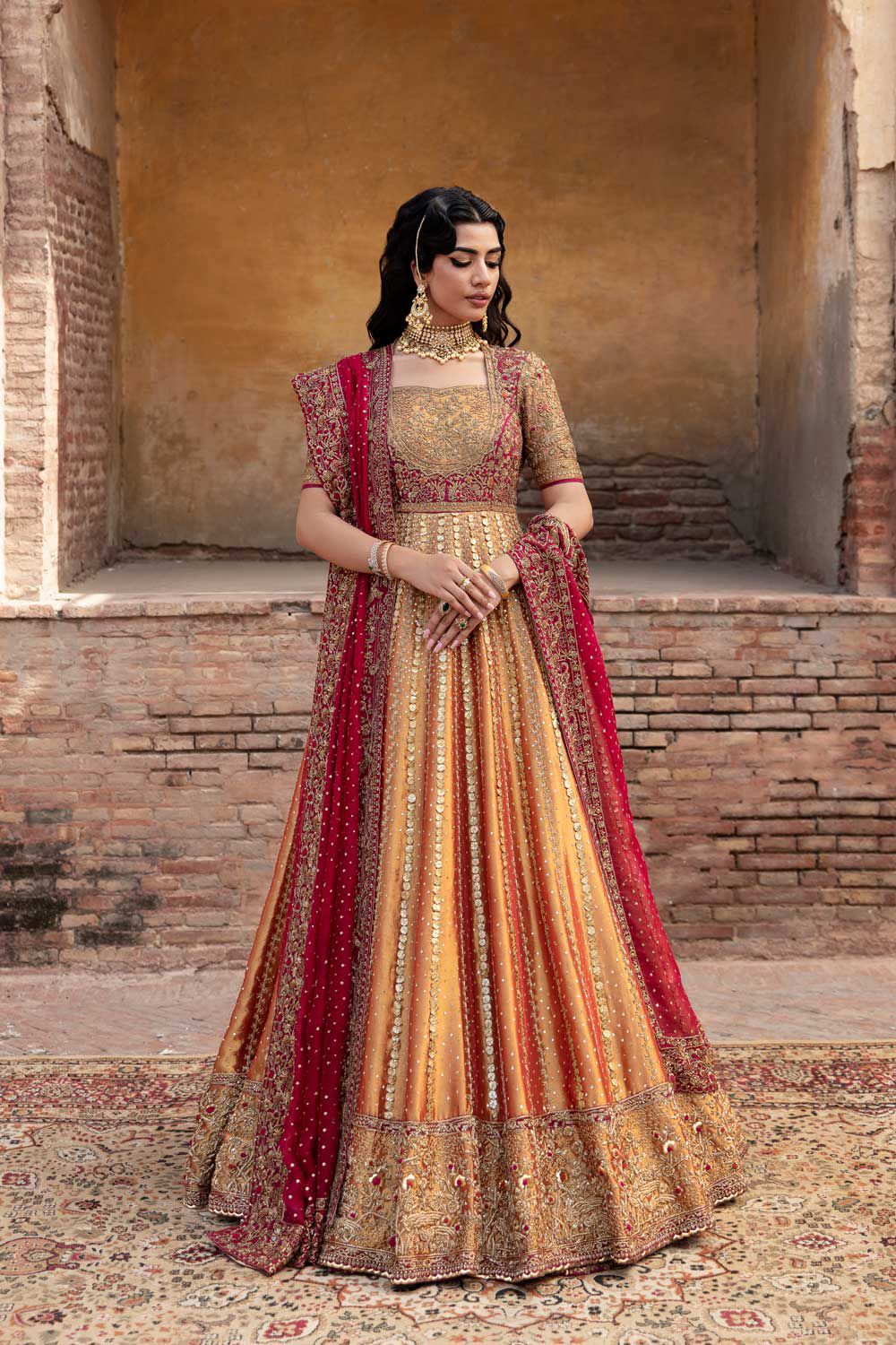 BISMA AMIR TISSUE FROCK-BA05