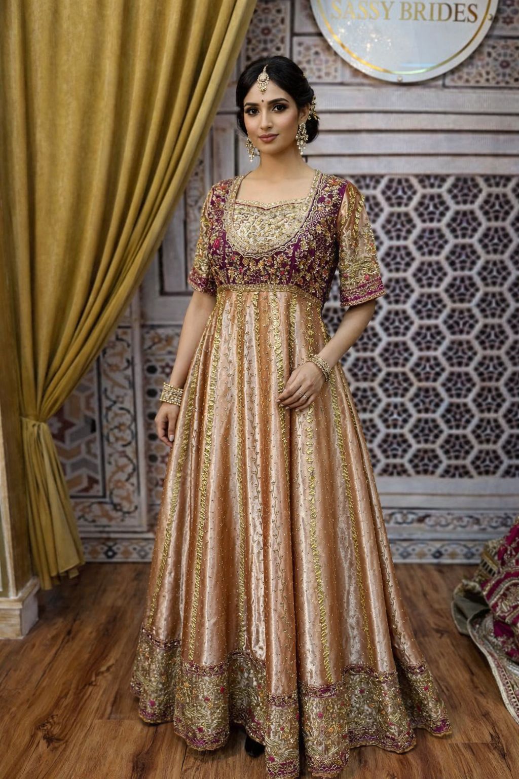 BISMA AMIR TISSUE FROCK-BA05