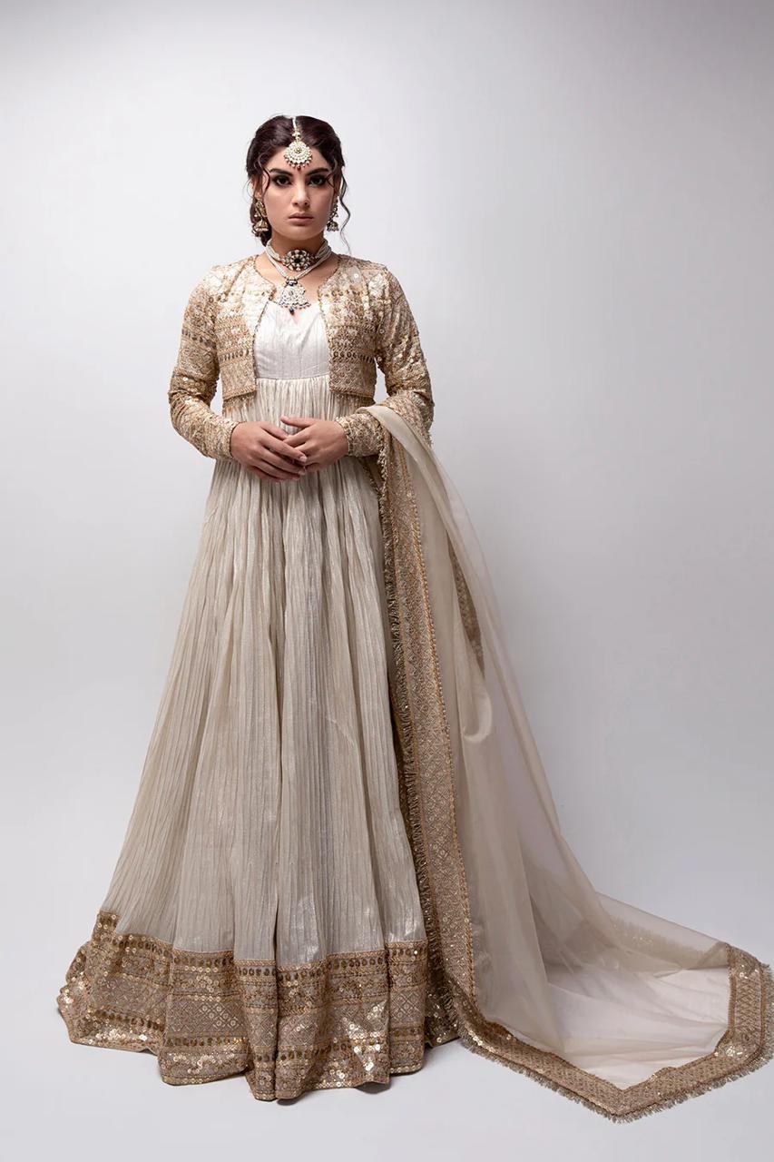 ANZALNAS GOLDEN JACKET FROCK FOR SALE