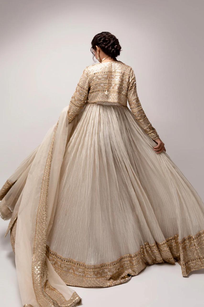 ANZALNAS GOLDEN JACKET FROCK FOR SALE