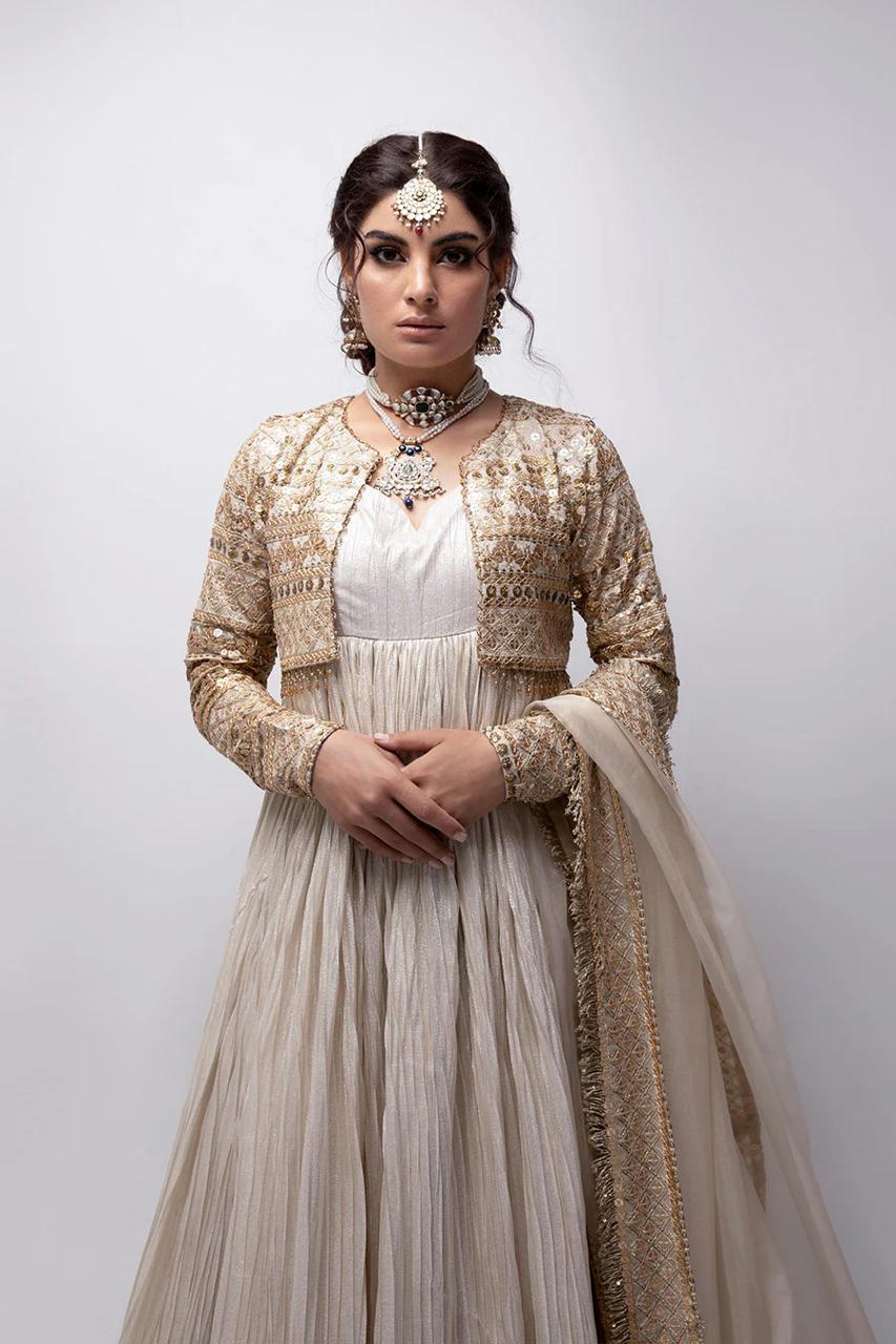 ANZALNAS GOLDEN JACKET FROCK FOR SALE