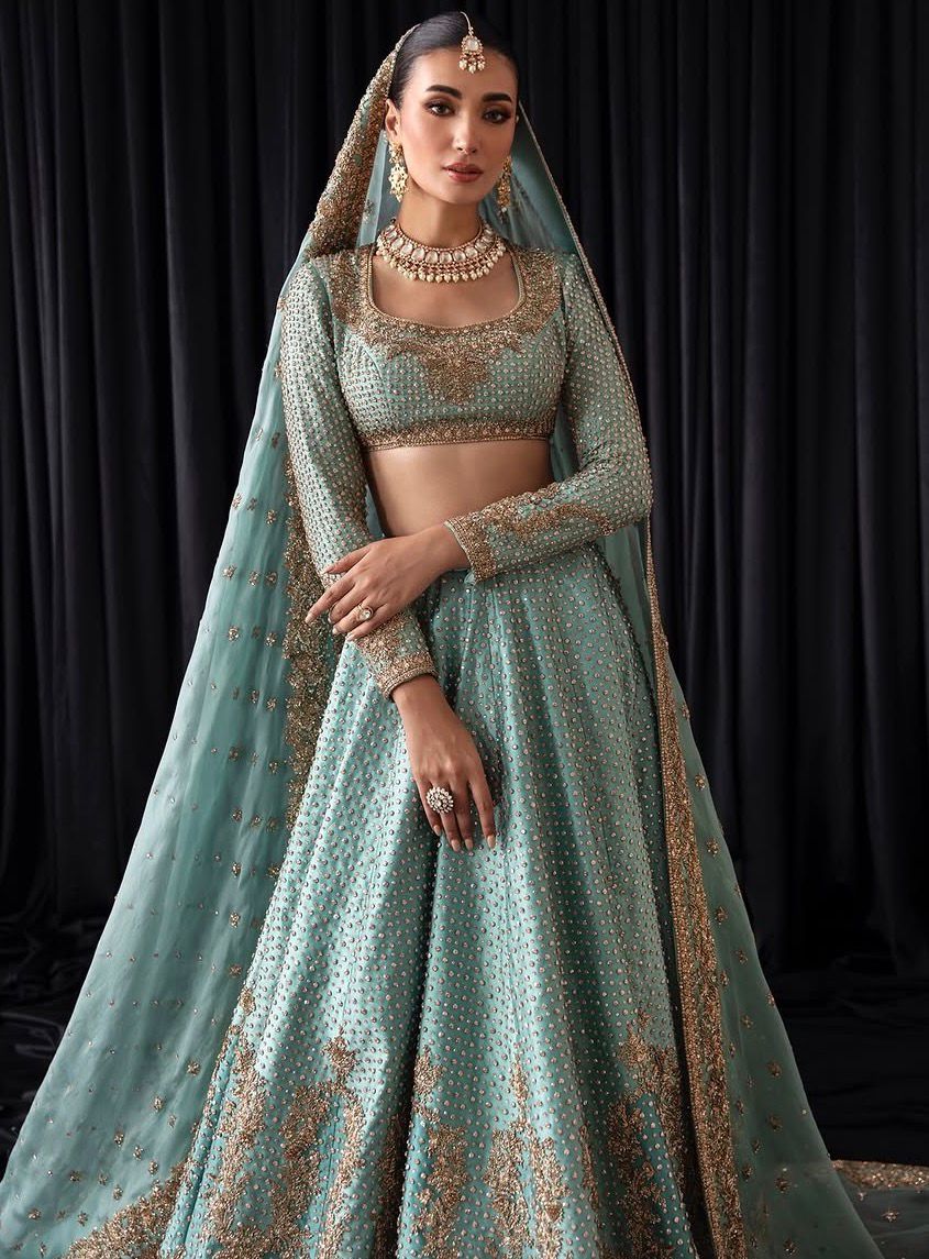MIHHA ICE BLUE LEHNGA CHOLI