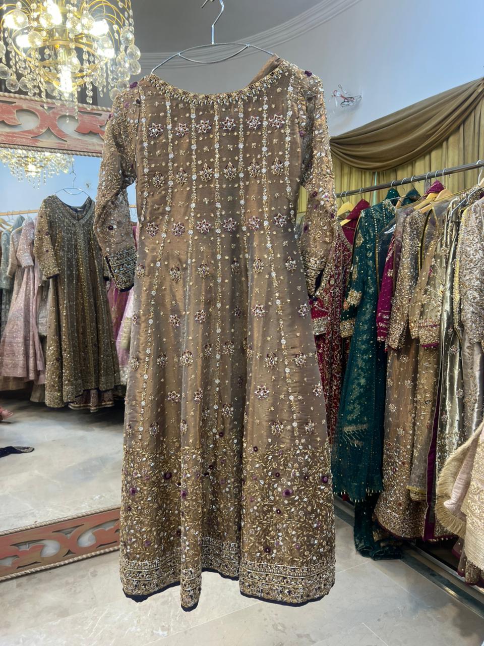HARIS SHAKEEL GOLD FORMAL PURPLE DUPATTA-HS36