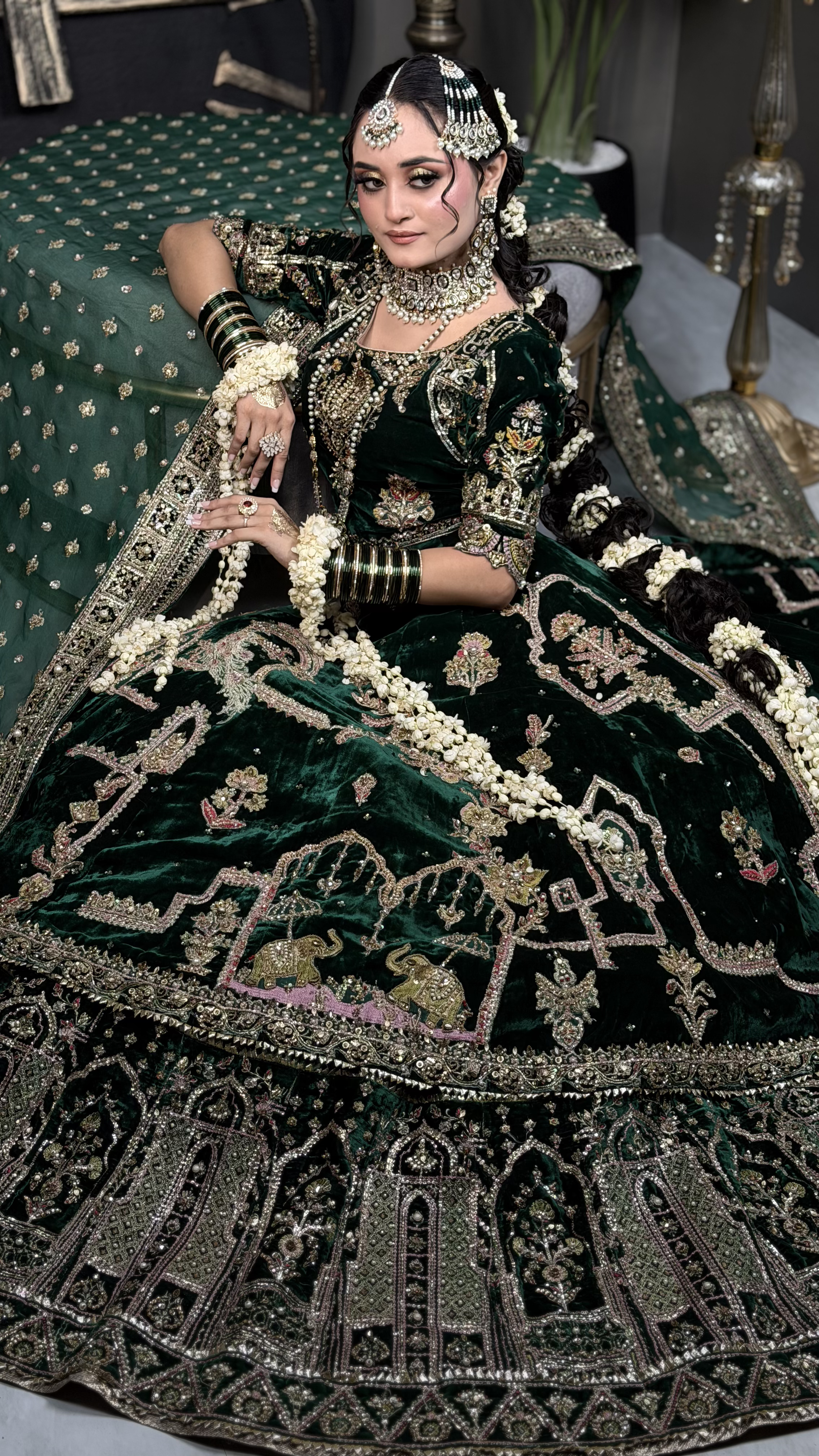 MNR ZAMAIRE VELVET GREEN