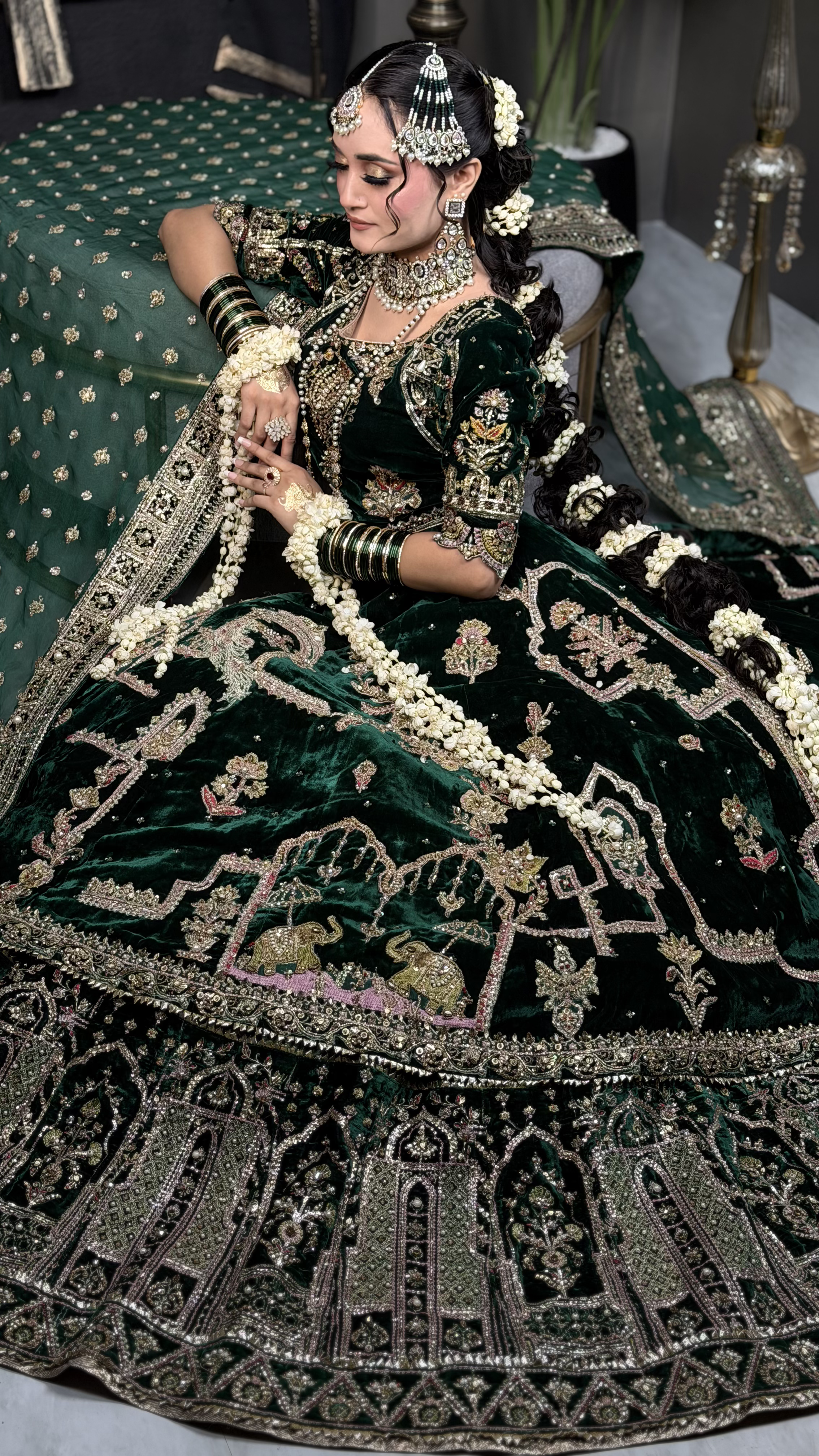 MNR ZAMAIRE VELVET GREEN
