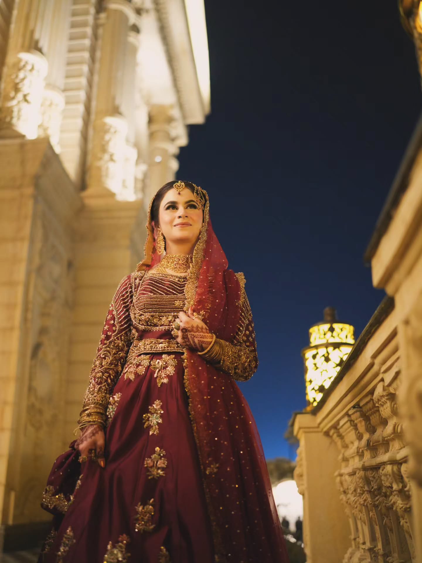AHMAD SULTAN RED PLAIN LEHNGA CHOLI