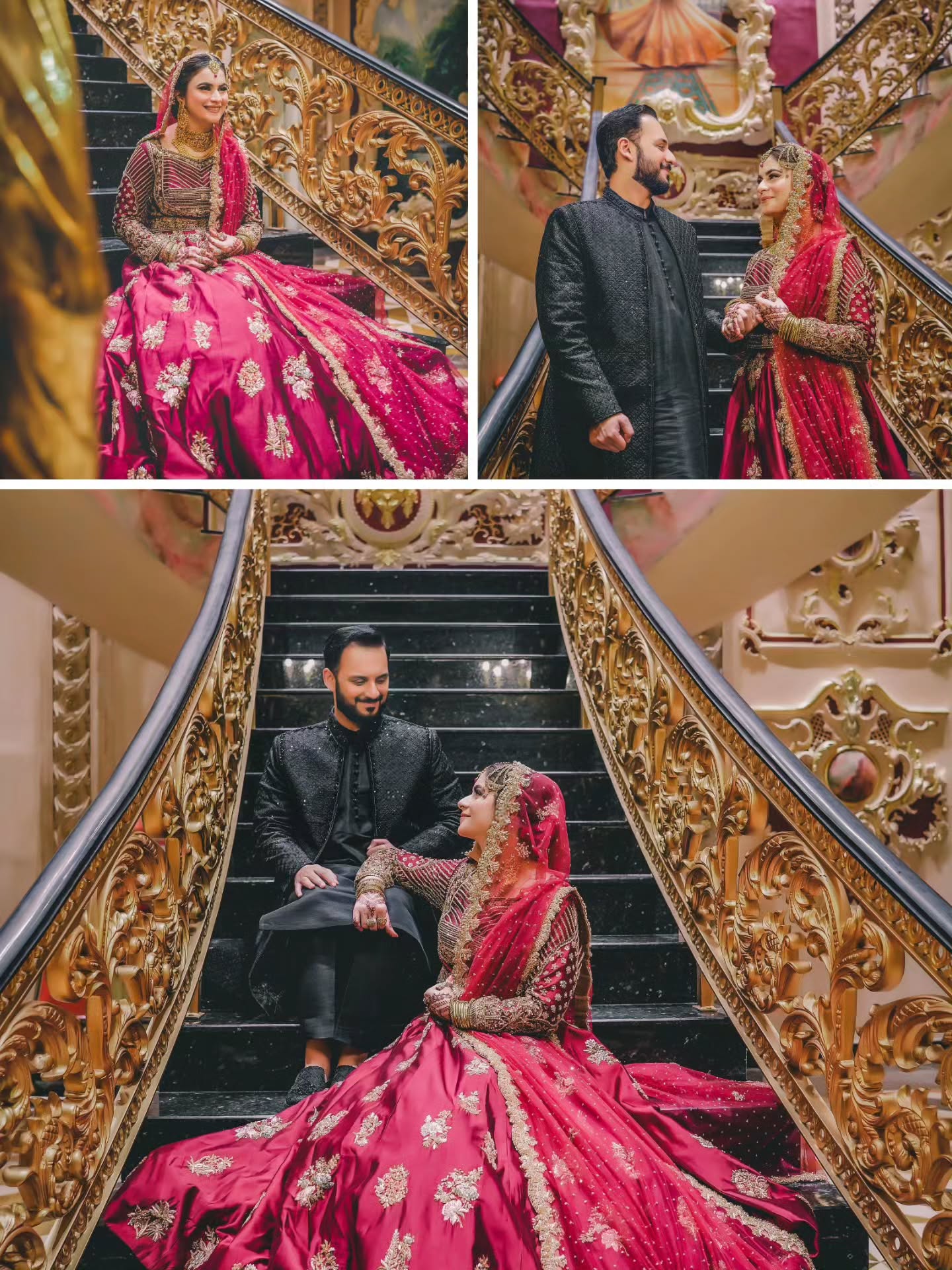 AHMAD SULTAN RED PLAIN LEHNGA CHOLI